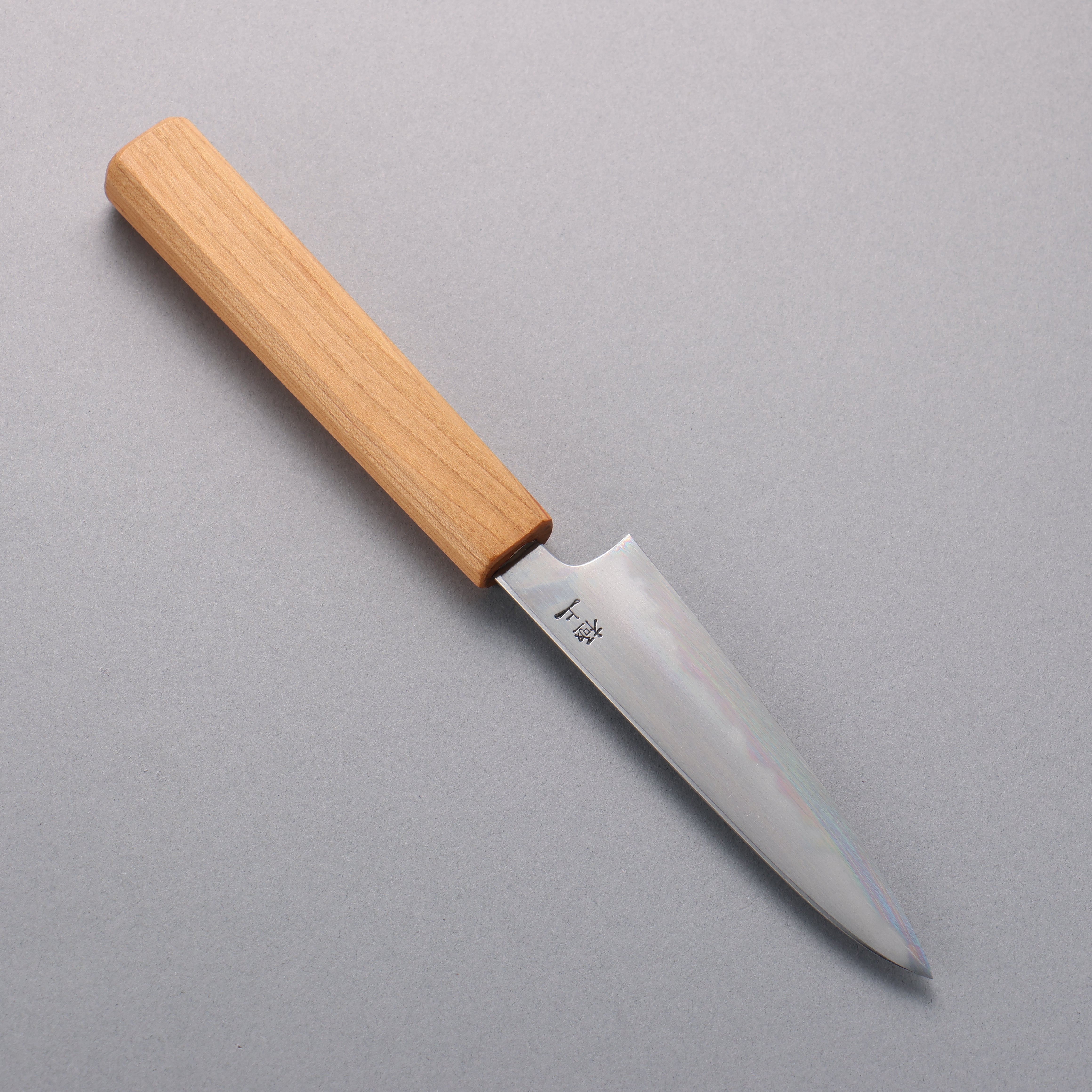 Kagekiyo Premium White Steel No.2 Petty Utility Knife 120mm with Cherry Wood Handle & Sheath - Perfect for Sushi, Vegetables & Precision Kitchen Tasks