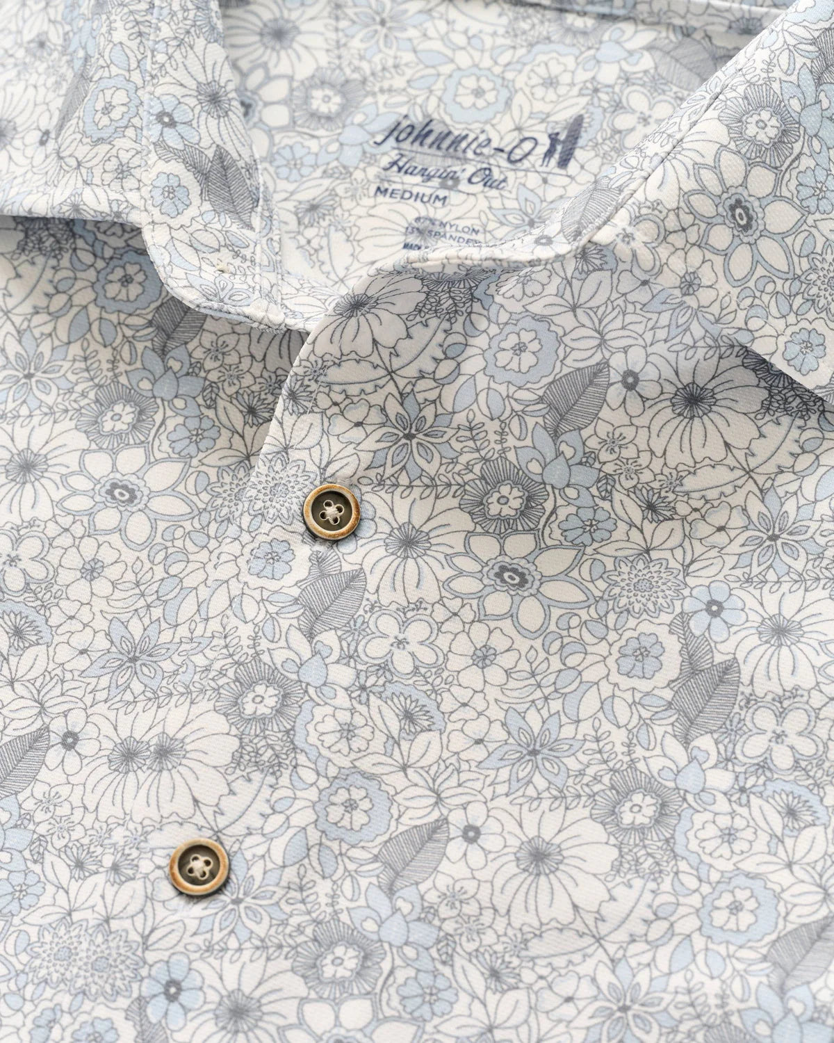 Johnnie-O Floral Short Sleeve Shirt for Men - Kayce Collection | Casual Summer Button Down Shirt for Beach, Golf & Outdoor Activities