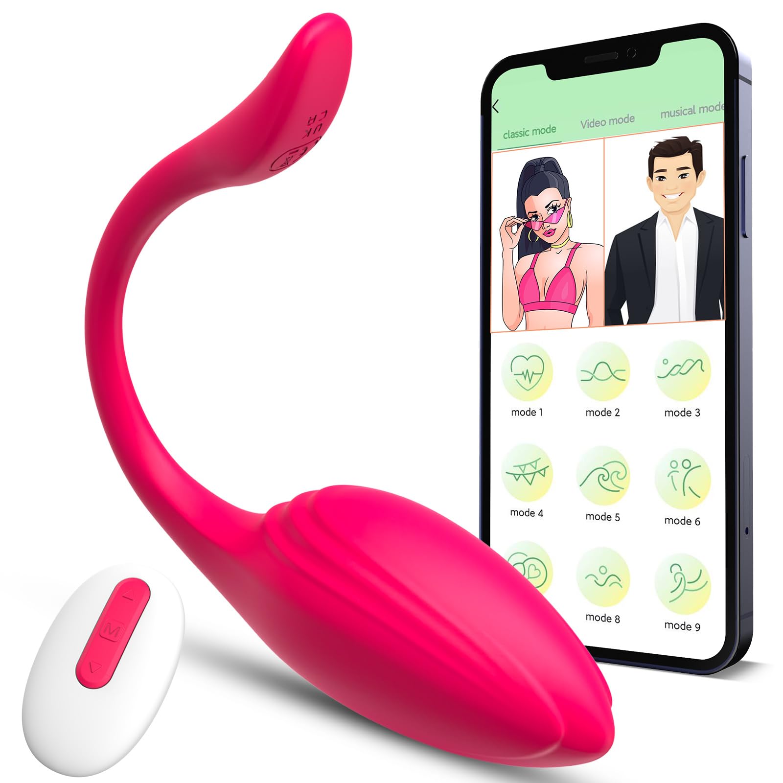 **G-Spot Vibrator - Wireless Remote Control Silicone Vibrator for Women with 10 Vibration Modes & APP Control, Wearable Panty Vibrator for Couples & Solo Play - Perfect for Date Nights & Long-Distance Relationships**