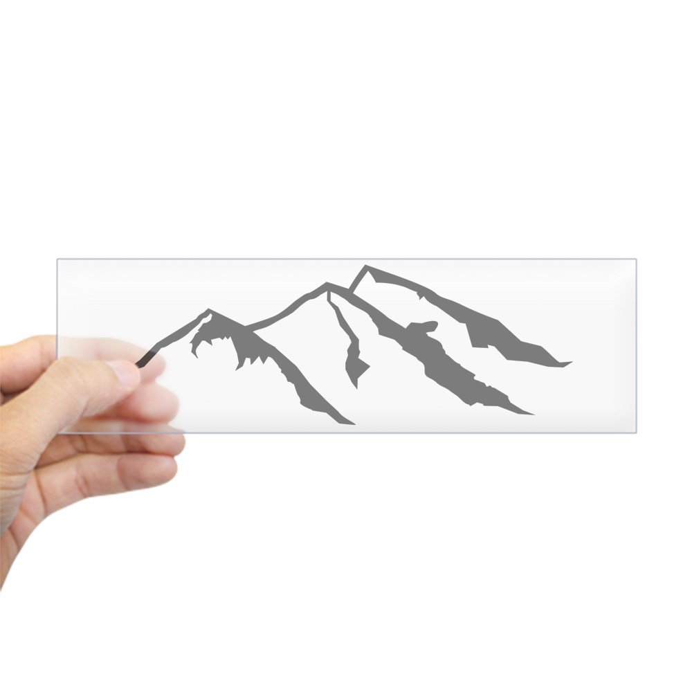 Mountains Vinyl Bumper Sticker 10x3 Inch - Durable Car Decal for Cars, Trucks & Laptops - Perfect for Outdoor Enthusiasts & Nature Lovers