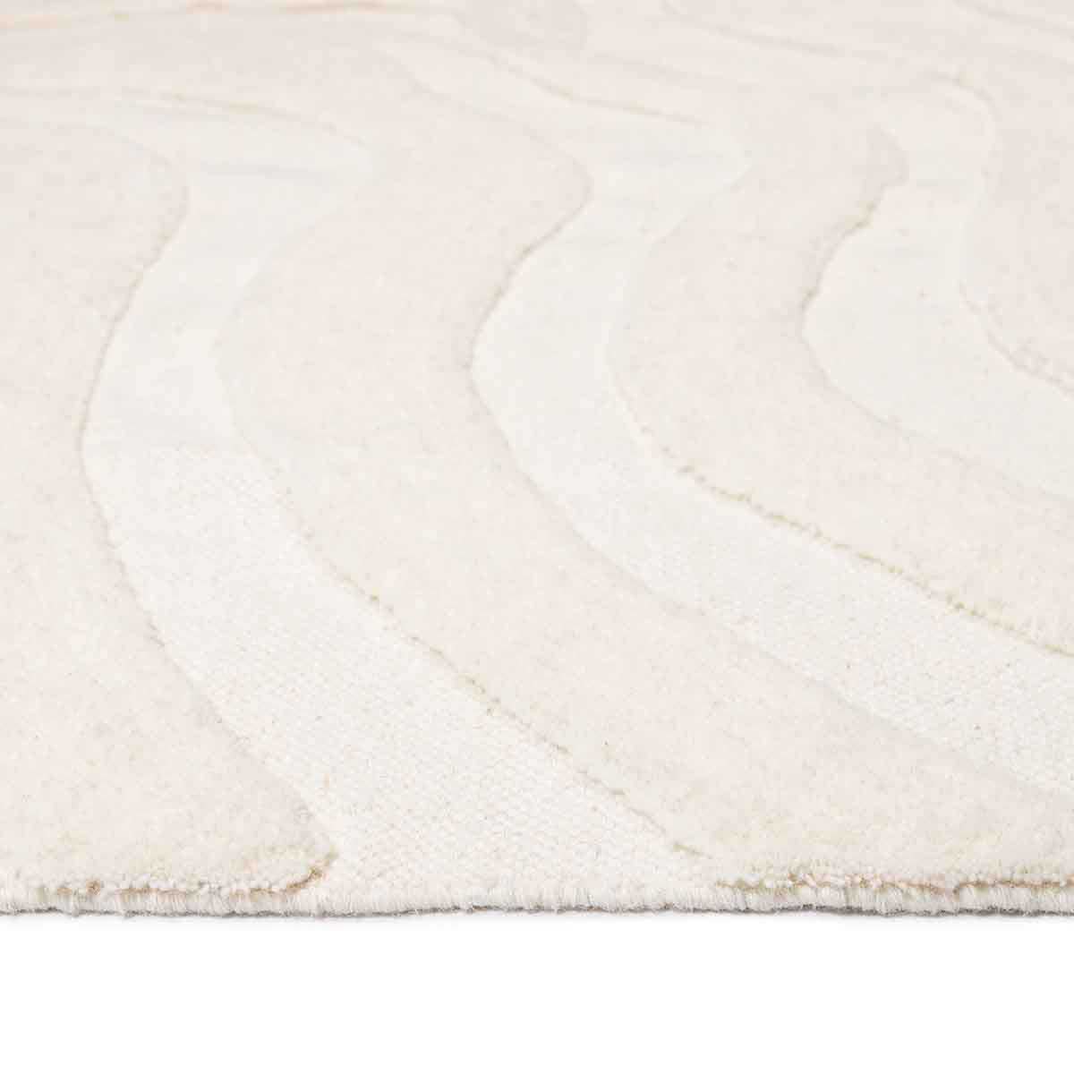 Eniko Abstract Washable Wool Rug - Soft & Durable Modern Area Rug for Living Room, Bedroom, or Office - Easy to Clean & Stain Resistant