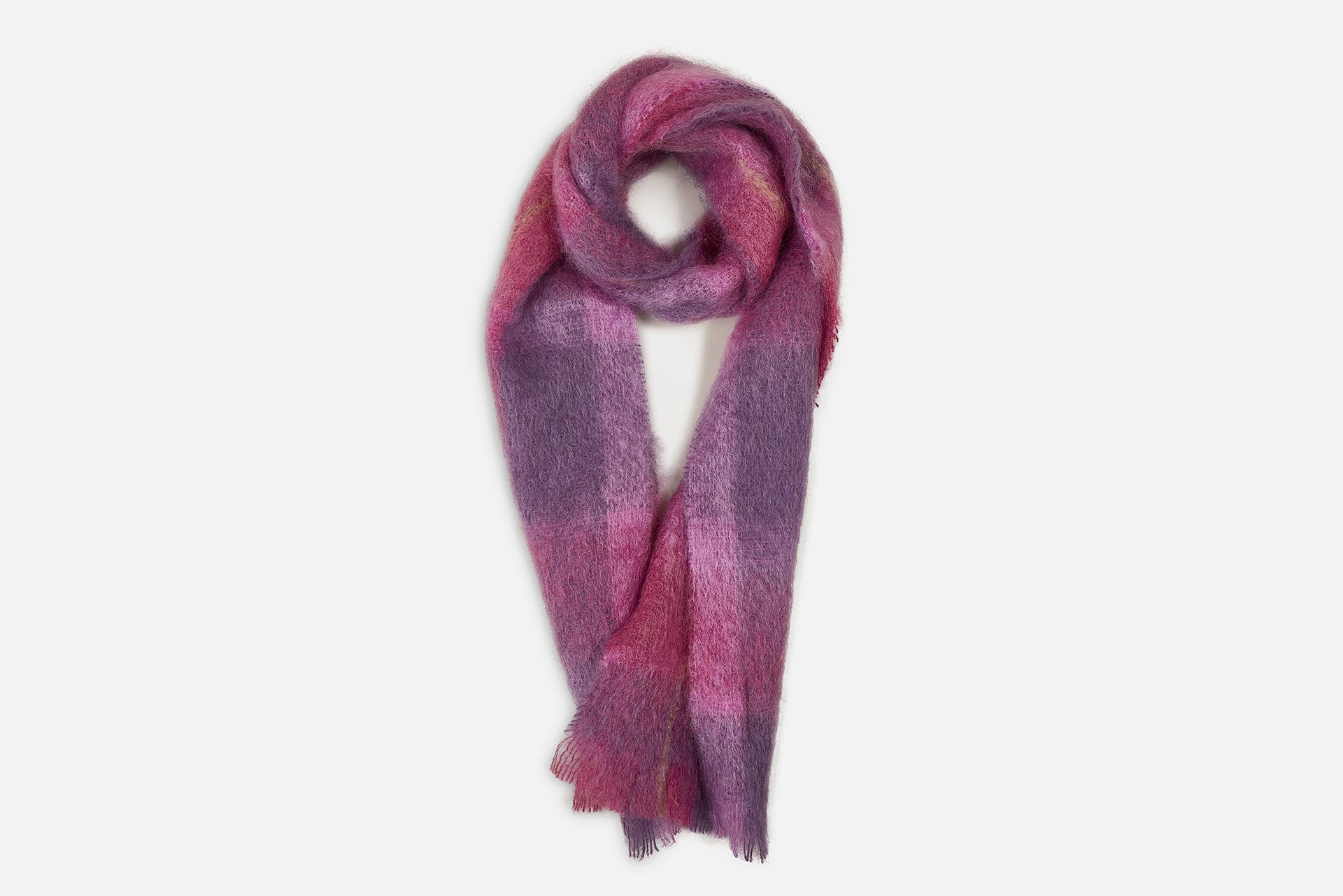 Berry Drumin Mohair Scarf - Soft Winter Wrap for Women - Perfect for Cold Weather, Office & Evening Out
