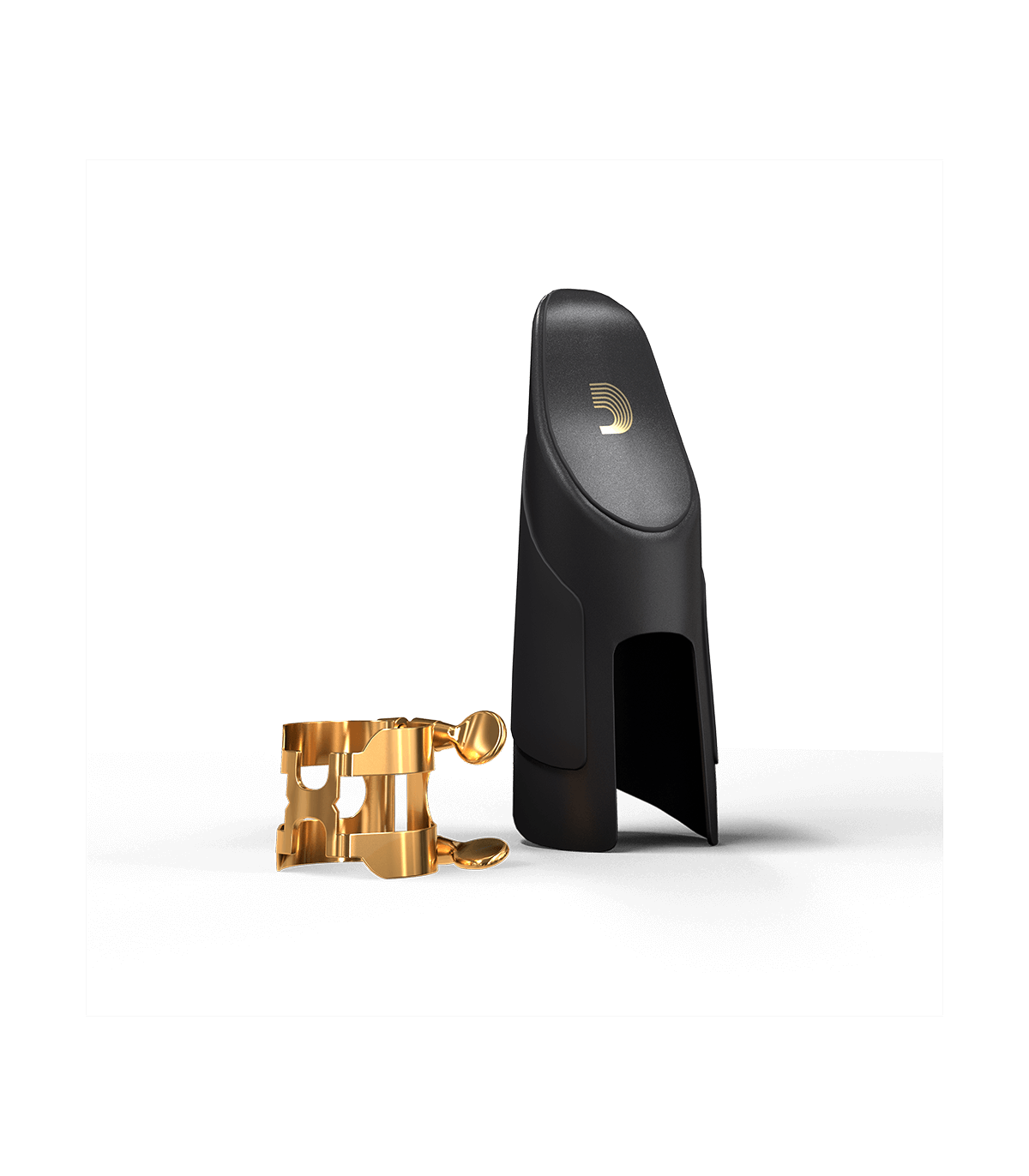 D'Addario H Ligature and Cap for Bb Clarinet - Gold Plated Clarinet Accessories for Professional Musicians & Students - Perfect for Orchestras, Bands & Solo Performances
