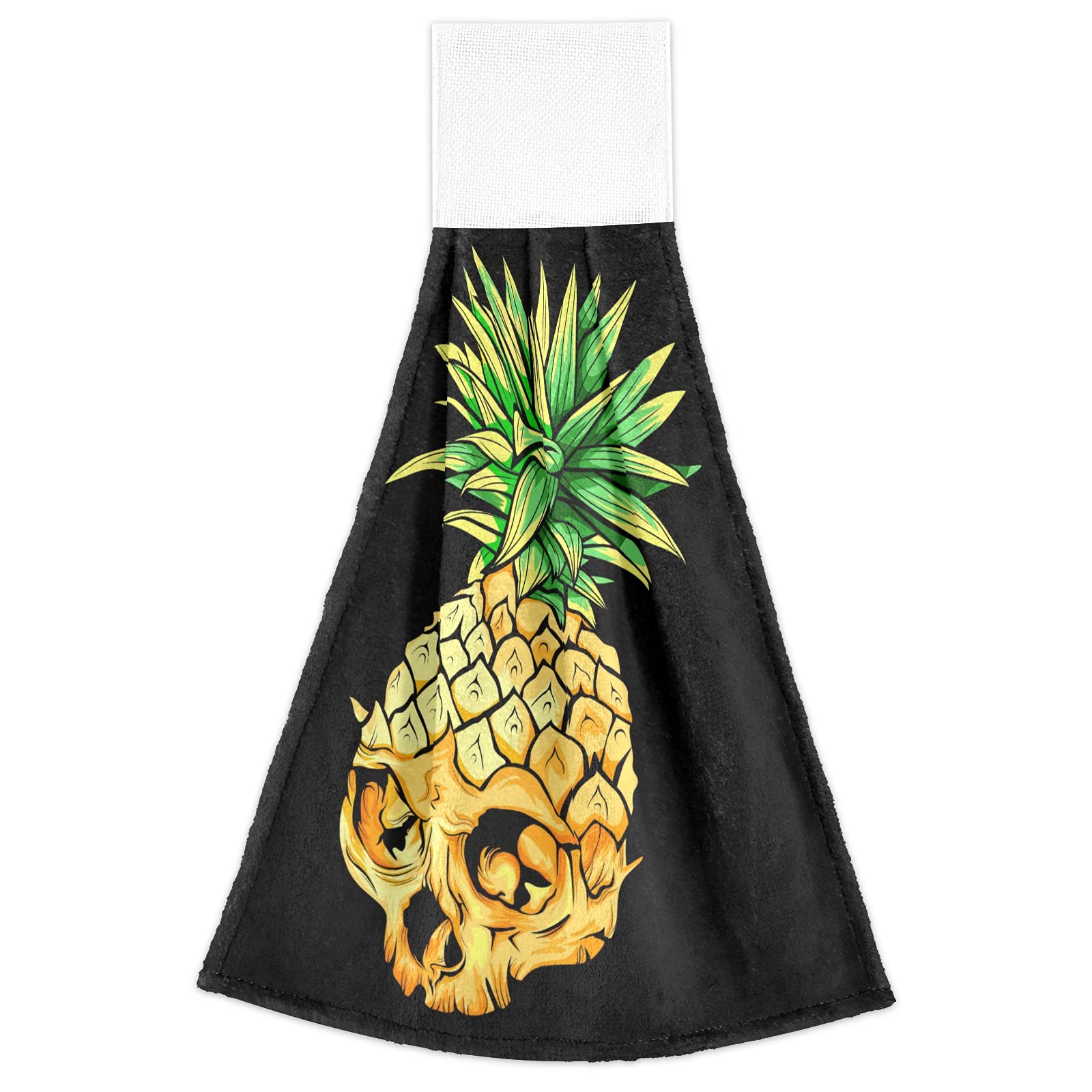 Premium Gold Skull Pineapple Kitchen Towels Set of 2 - 14