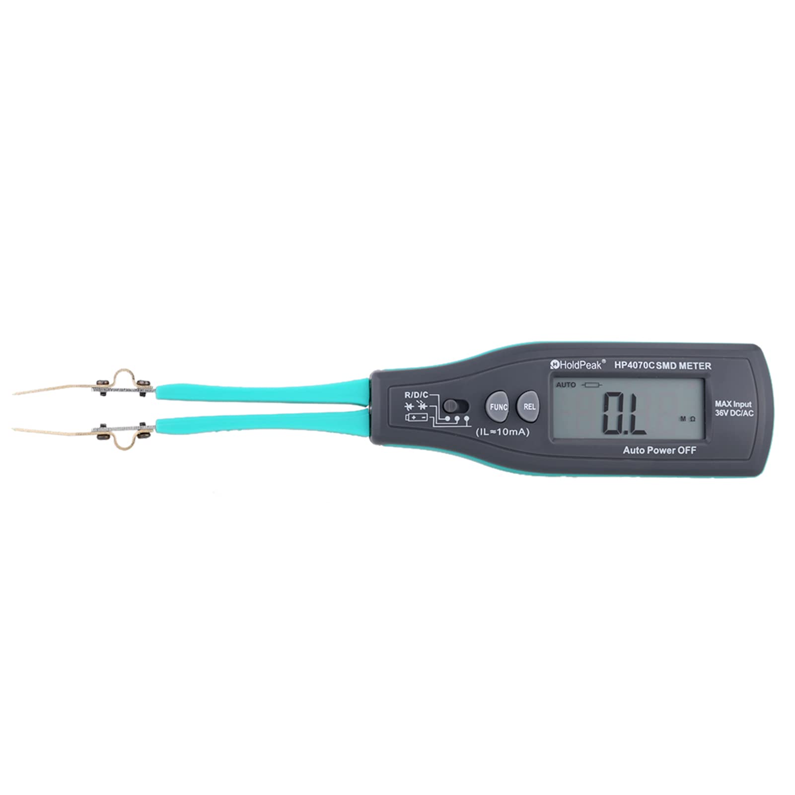 SIUKE HP-4070C Smart SMD Tester Tweezers - Handheld Digital Multimeter for Resistor, Capacitor, Diode & Continuity Testing with Relative Value Function - Perfect for Electronics Repair and PCB Maintenance