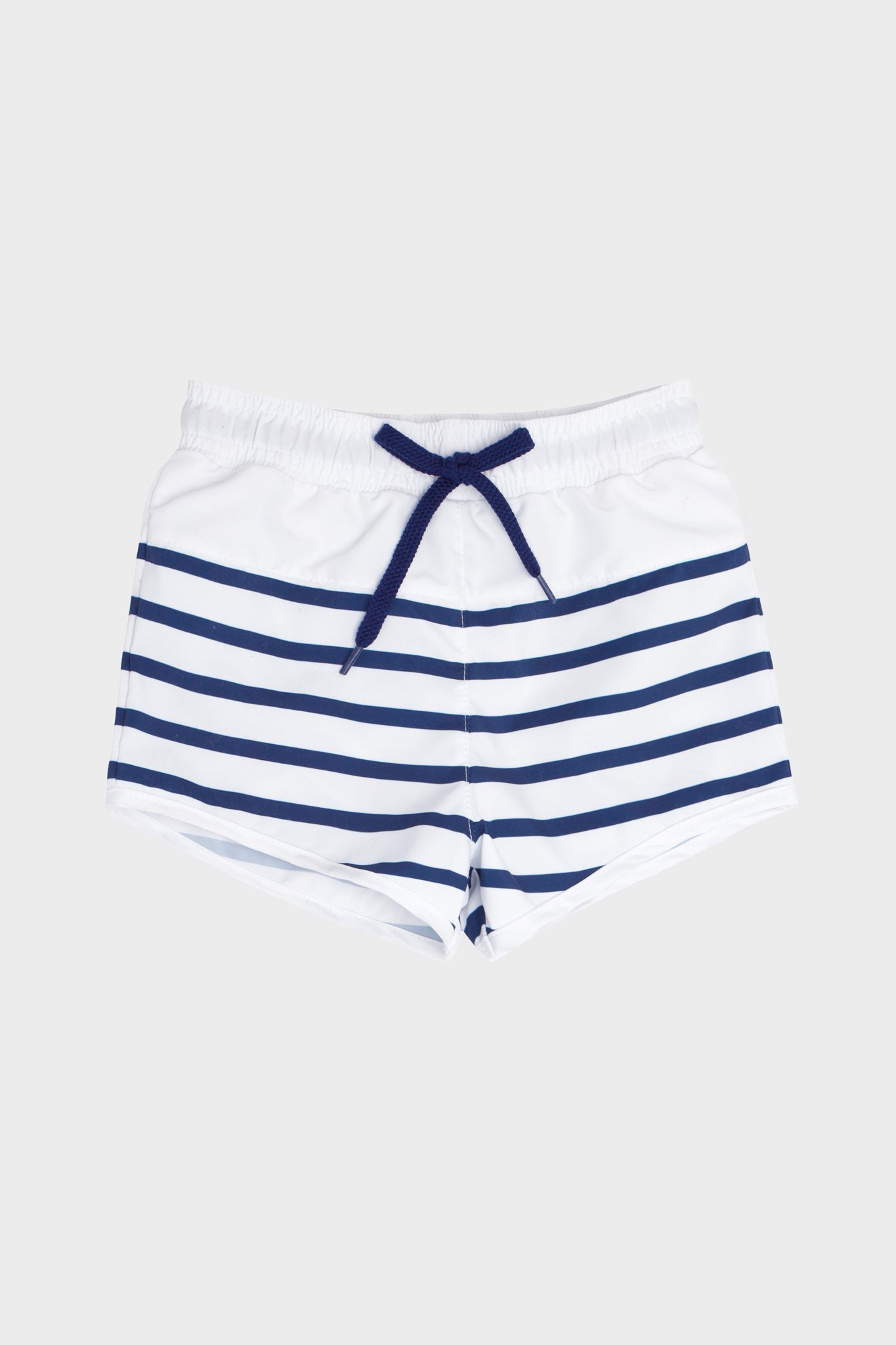 Breton Stripe Board Shorts for Men - Quick-Dry Swim Trunks with Comfortable Elastic Waistband - Perfect for Beach, Pool, Surfing & Summer Vacations