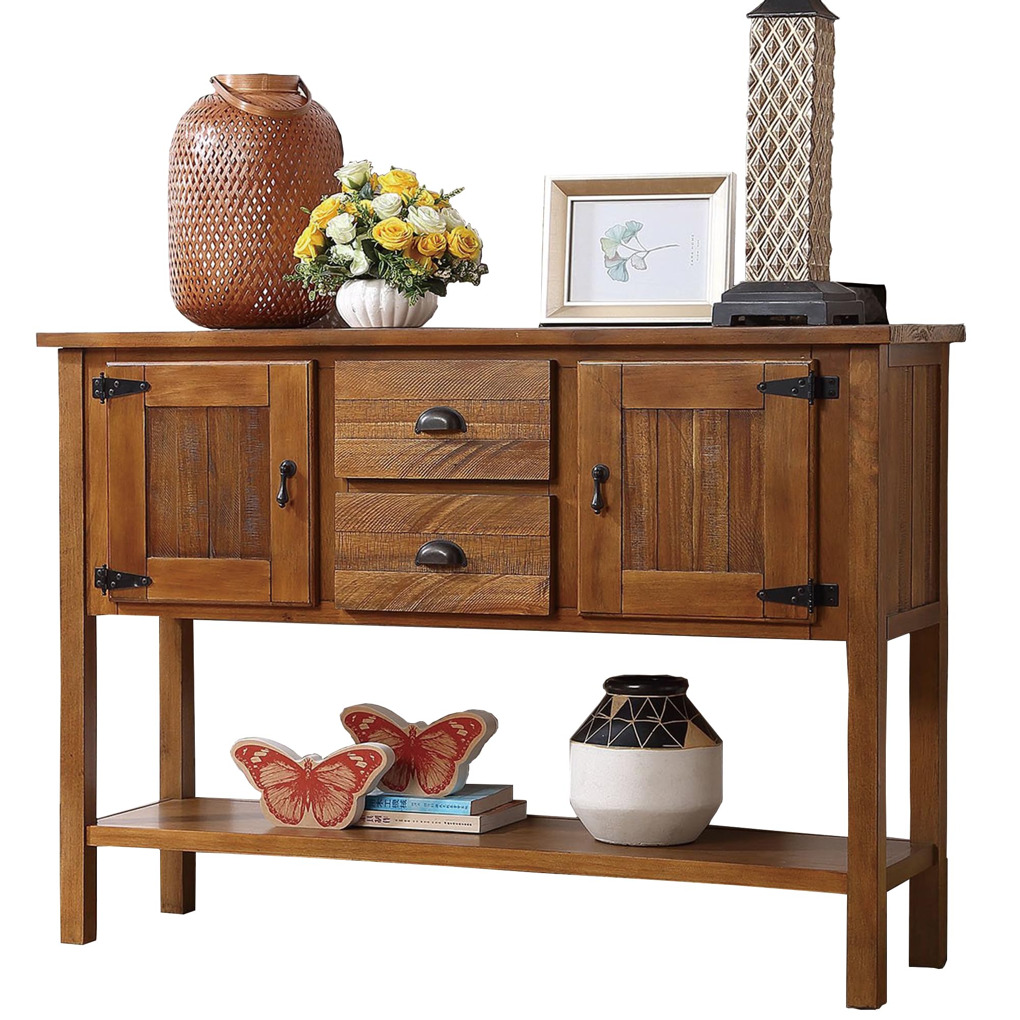 Rustic Farmhouse Sideboard Buffet Cabinet - 48