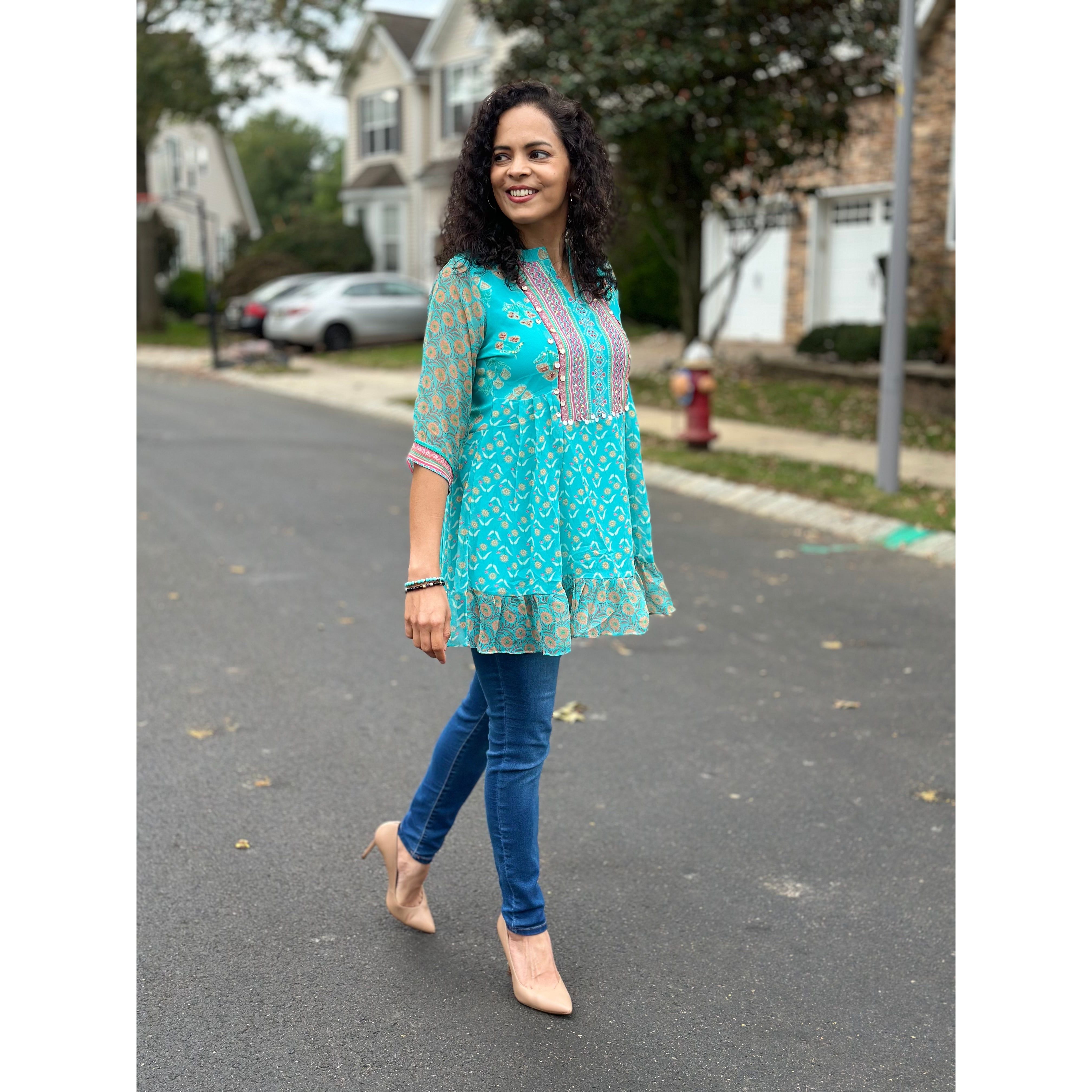Stylish Women's Short Kurta - Comfortable & Trendy Cotton Top for Casual Wear, Festivals & Parties | Perfect for Everyday Outfits & Special Occasions