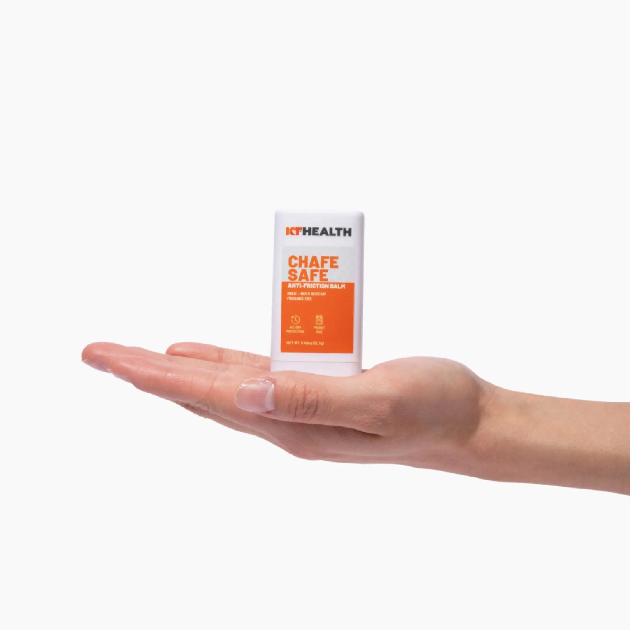 KT Health Chafe Safe™ Anti Friction Balm - Prevent Chafing & Irritation for Runners, Cyclists & Athletes - Long-Lasting Skin Protection for Sports & Outdoor Activities