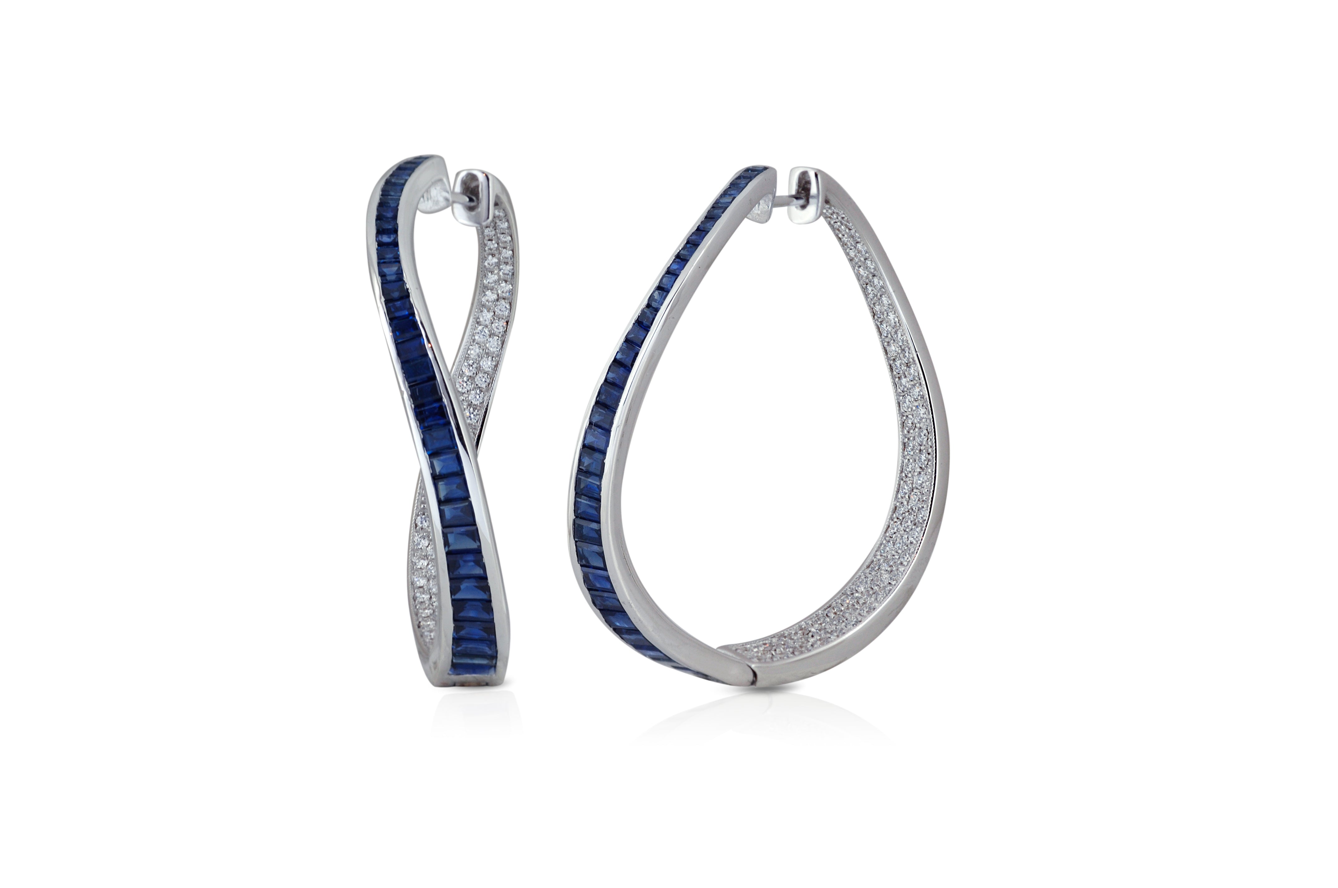 Stylish Talay Wave Twist Hoop Earrings - Large Silver Dangle Earrings for Women | Perfect for Parties, Weddings & Everyday Wear