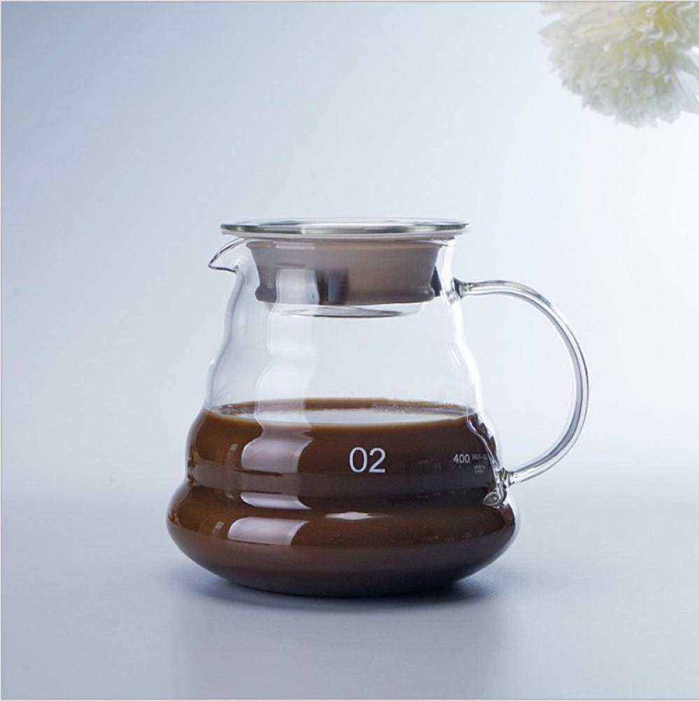 Premium Borosilicate Coffee Press - 600ml Heat-Resistant Glass Pot for Brewing & Serving Coffee/Tea at Home/Office