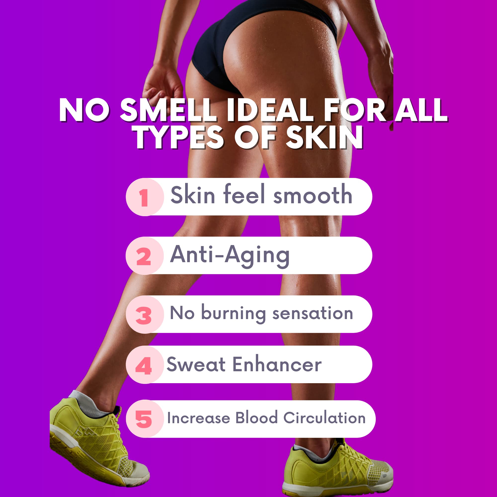 **Anti-Cellulite Firming Cream with Caffeine, Green Tea & Coffee Extract - Moisturizing & Tightening Body Cream for Legs, Thighs & Arms - Made in USA - Perfect for Post-Workout Recovery & Daily Skin Care**