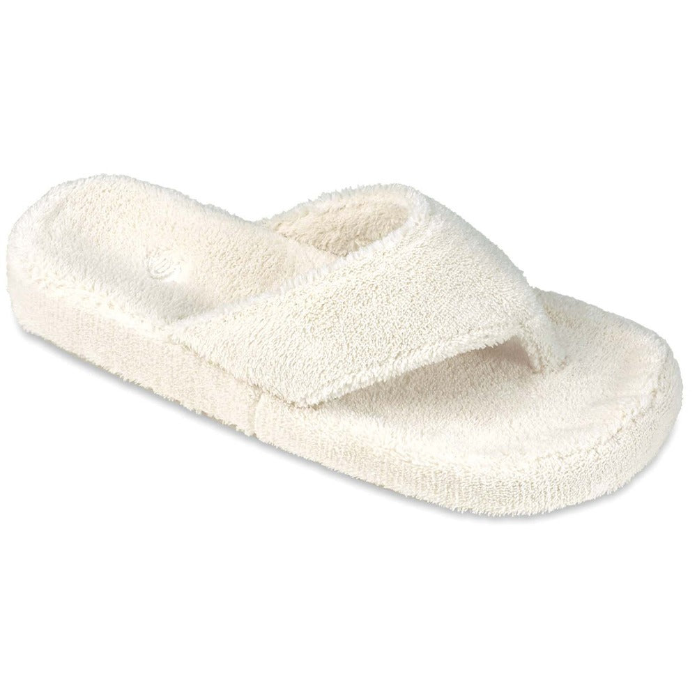 Comfortable Women's Spa Flip Flop Slippers - Soft Memory Foam Sandals for Relaxation at Home, Beach & Poolside Use