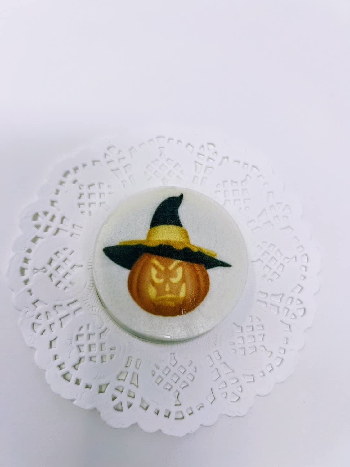 Edible Halloween Cupcakes & Cookies Toppers - Printed Rice Paper Decorations for Spooky Party Treats & Baking
