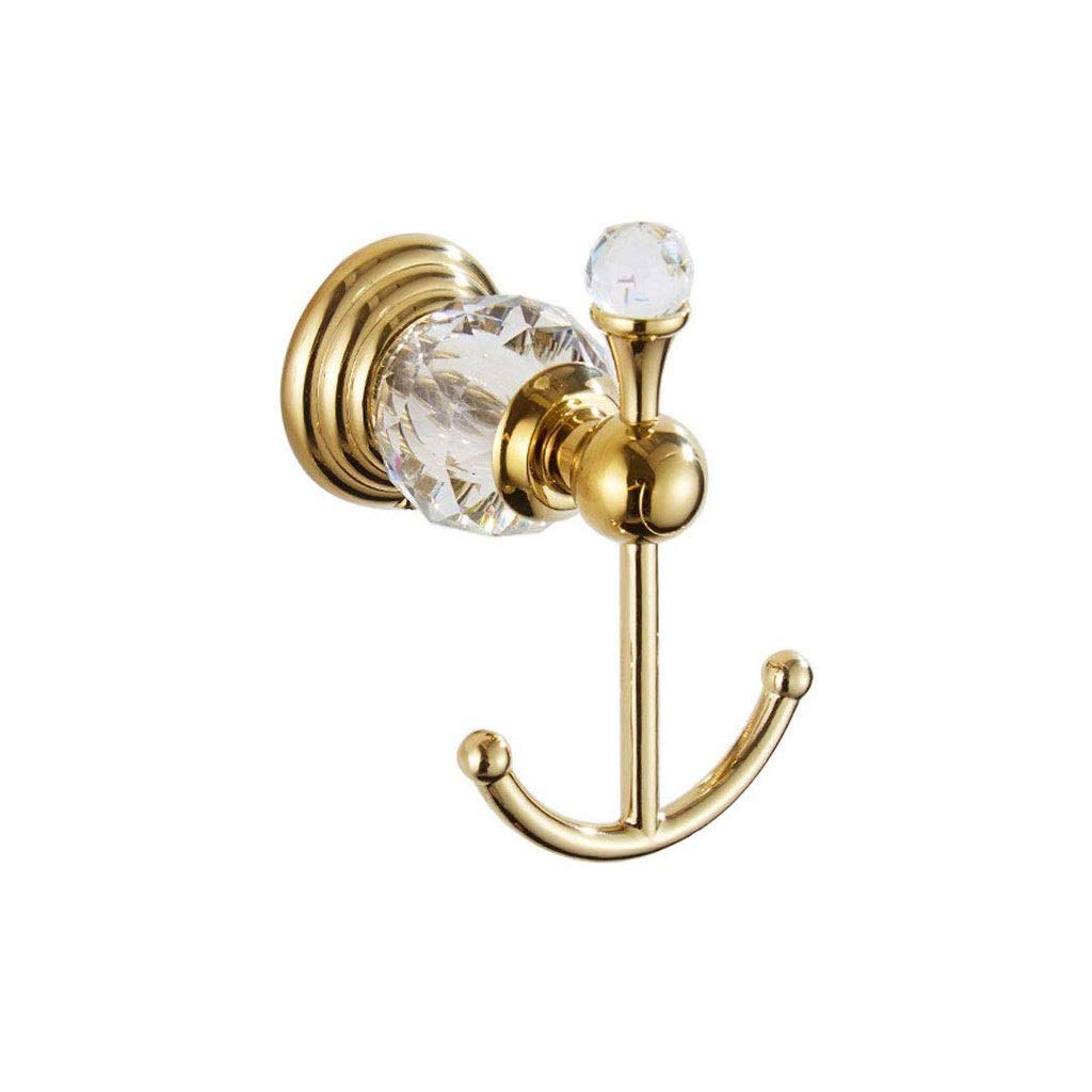 European Crystal Wall Mounted Coat Rack - Decorative Bathroom & Entryway Hooks for Towels, Coats & Hats - Perfect for Home, Hotel, and Spa Decor