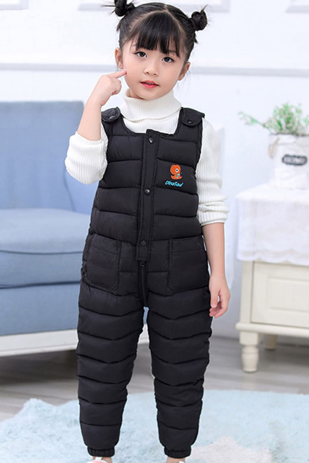 **Toddler Snow Pants for Boys & Girls - Fleece Lined Waterproof Winter Overalls for Kids - Perfect for Snow Play, Skiing & Outdoor Activities**