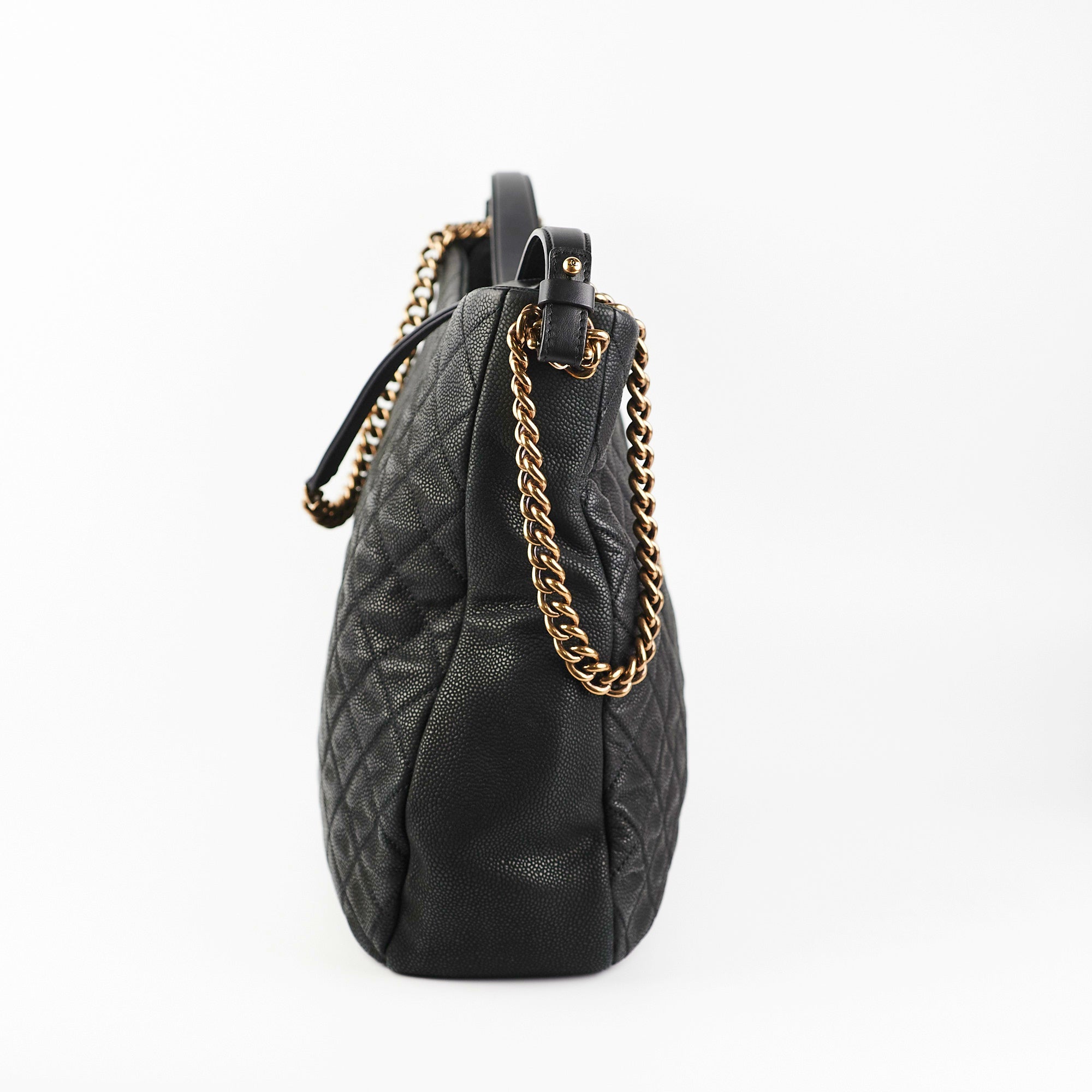 Chanel Caviar Country Chic Hobo Bag in Black - Luxury Leather Shoulder Bag for Women | Perfect for Work, Travel & Everyday Use