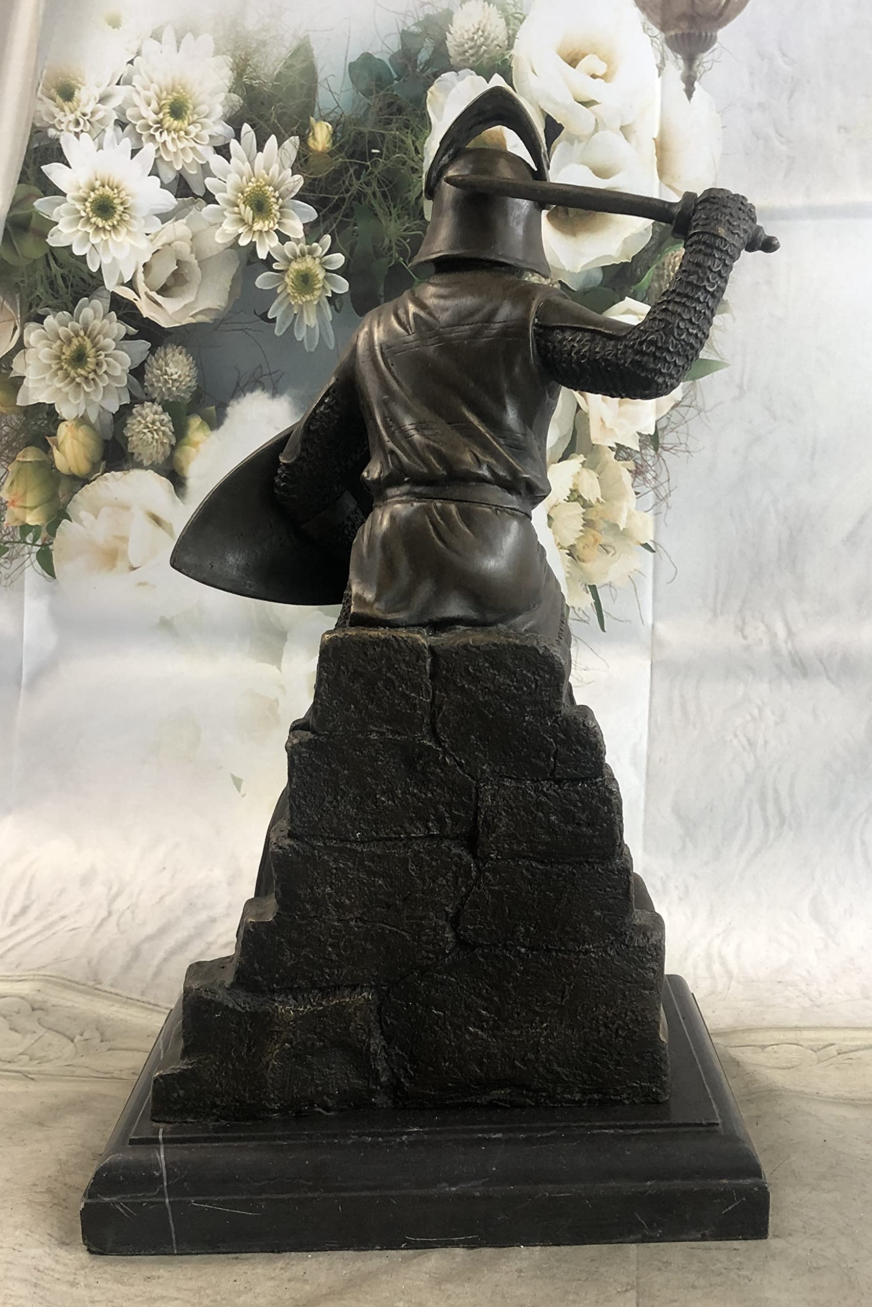 Handmade Japanese Samurai Warrior Bronze Sculpture - Kamiko Heavy Art Hot Cast Statue | Perfect for Home Decor, Office Display, and Gift for History Enthusiasts