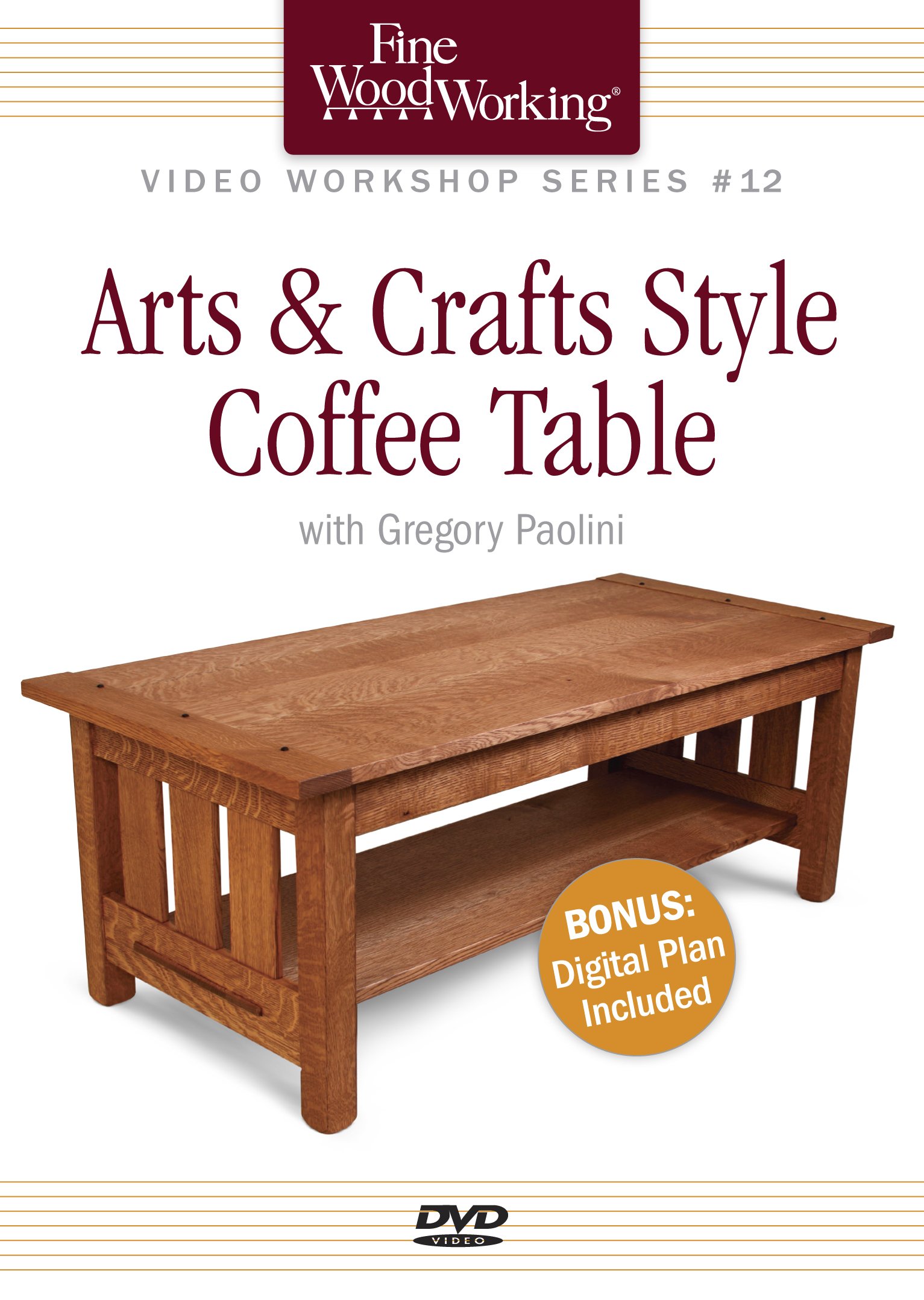 Fine Woodworking Video Workshop Series - Step-by-Step Arts & Crafts Coffee Table DIY Tutorial | Perfect for Home Decor & Woodworking Enthusiasts