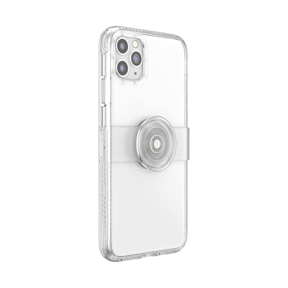PopSockets Clear Phone Case with Grip & Slide - Compatible with iPhone 11 Pro, iPhone X, iPhone XS | Protective Cover with Secure Hold for Everyday Use, Travel & Active Lifestyle