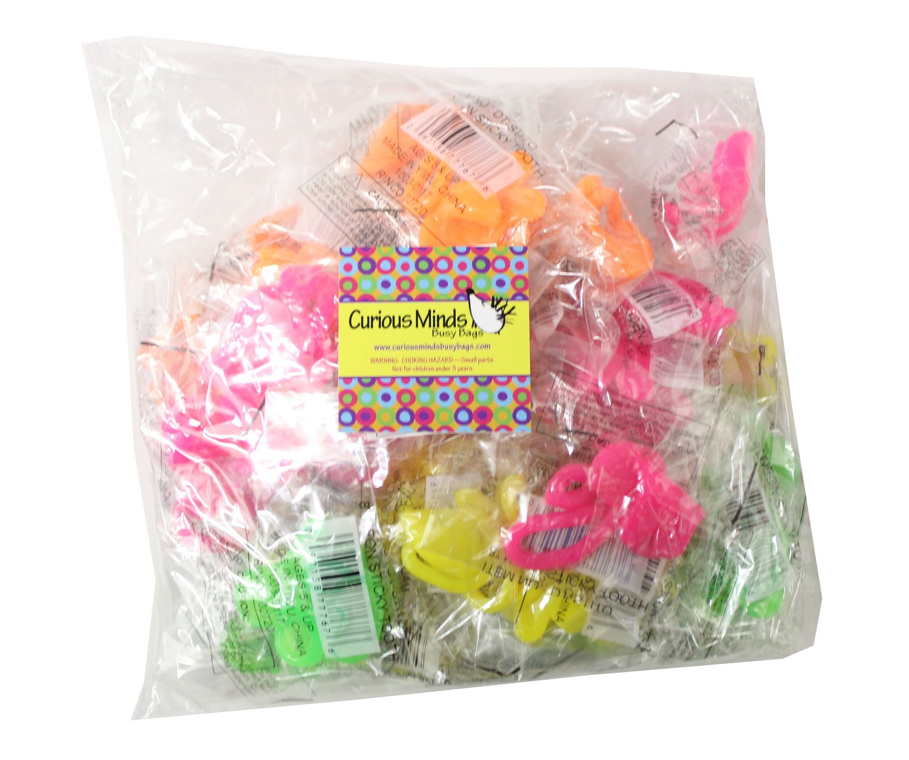 Curious Minds Busy Bags Sticky Teeth - Fun Dental Toys for Kids | Pediatric Dentist Prizes & Treasure Toys | Perfect for Dentist Visits, Rewards & Oral Health Education