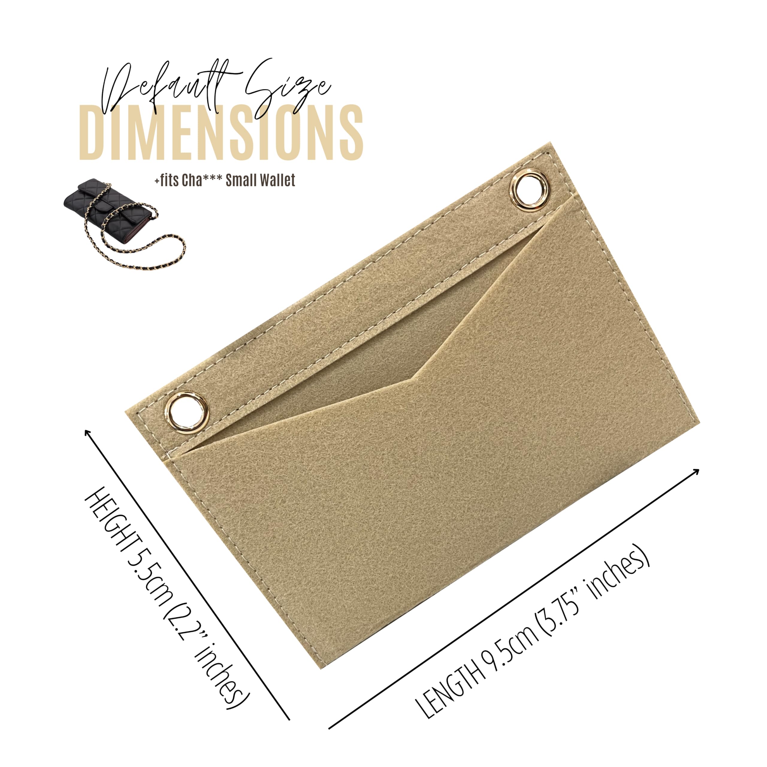Premium Leather Card Holder Conversion Kit - Small Flap Wallet Insert with 120cm Silver Chain Strap | Classic WOC Crossbody Credit Card Organizer (Black) | Perfect for Everyday Use, Travel & Night Out