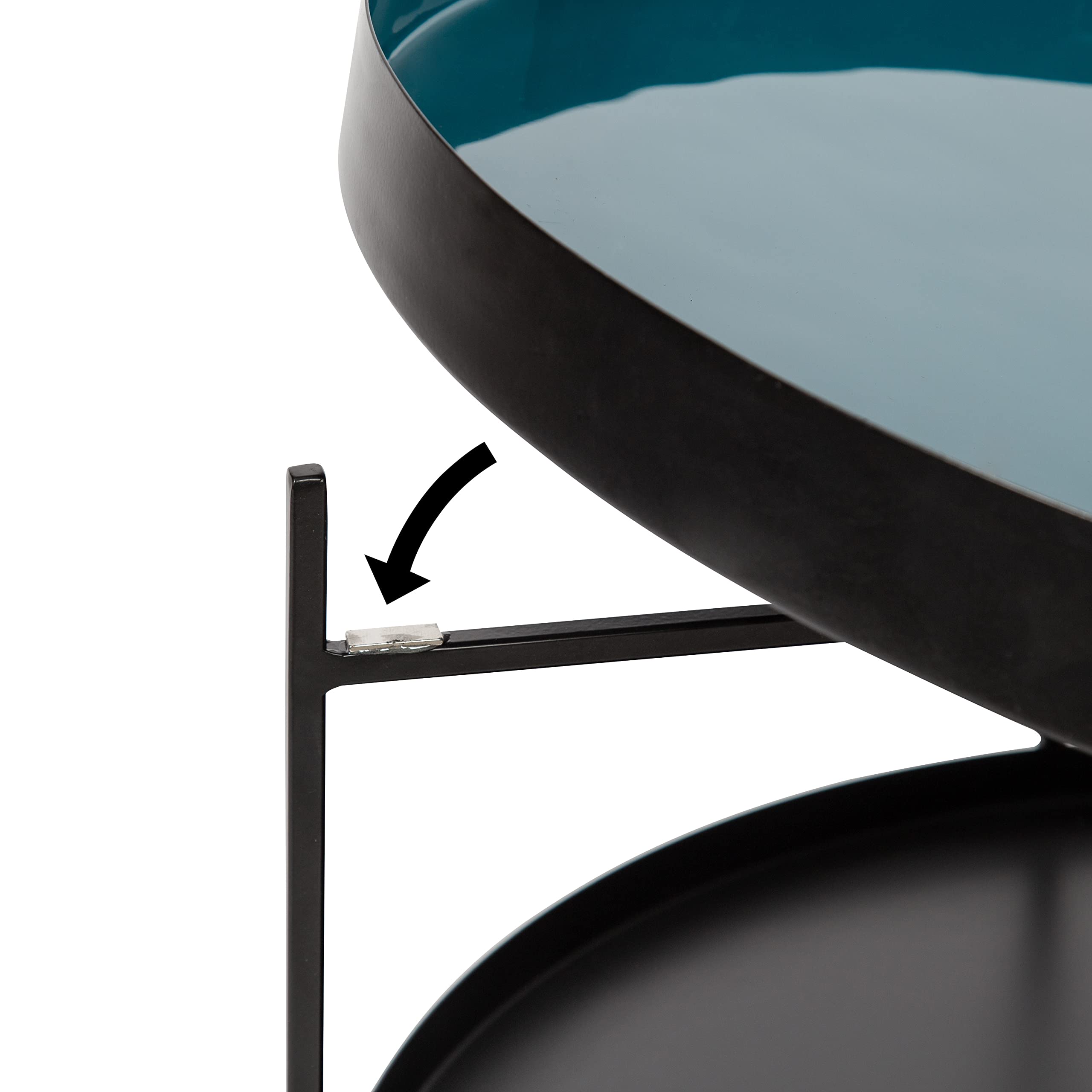 Kate & Laurel Nira Modern Round 2-Tier Coffee Table - 26