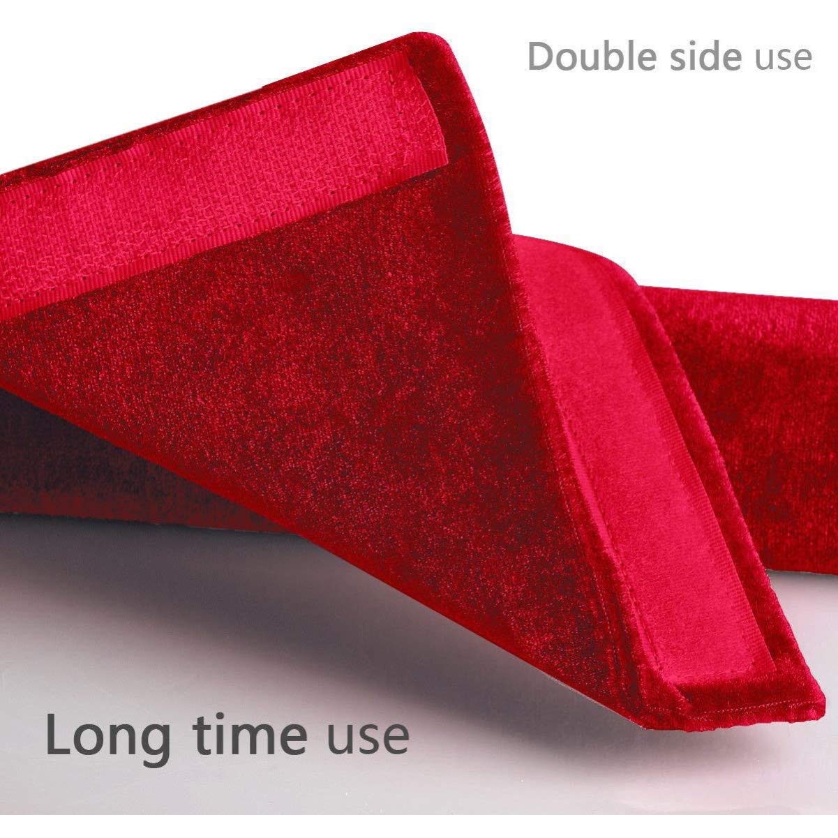 VOSAREA 2-Pack Non-Slip Refrigerator Door Handle Covers - Anti-Skid Kitchen Appliance Protectors for Fridge, Microwave & Dishwasher (Red) - Perfect for Home Kitchen Safety & Grip Enhancement