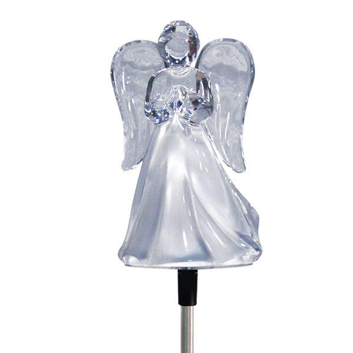 Solar LED Angel Lights with Floral Design - Waterproof Outdoor Garden Stake Decor for Yard, Patio, and Landscape - Perfect Gift for Christmas, Weddings & Home Decoration