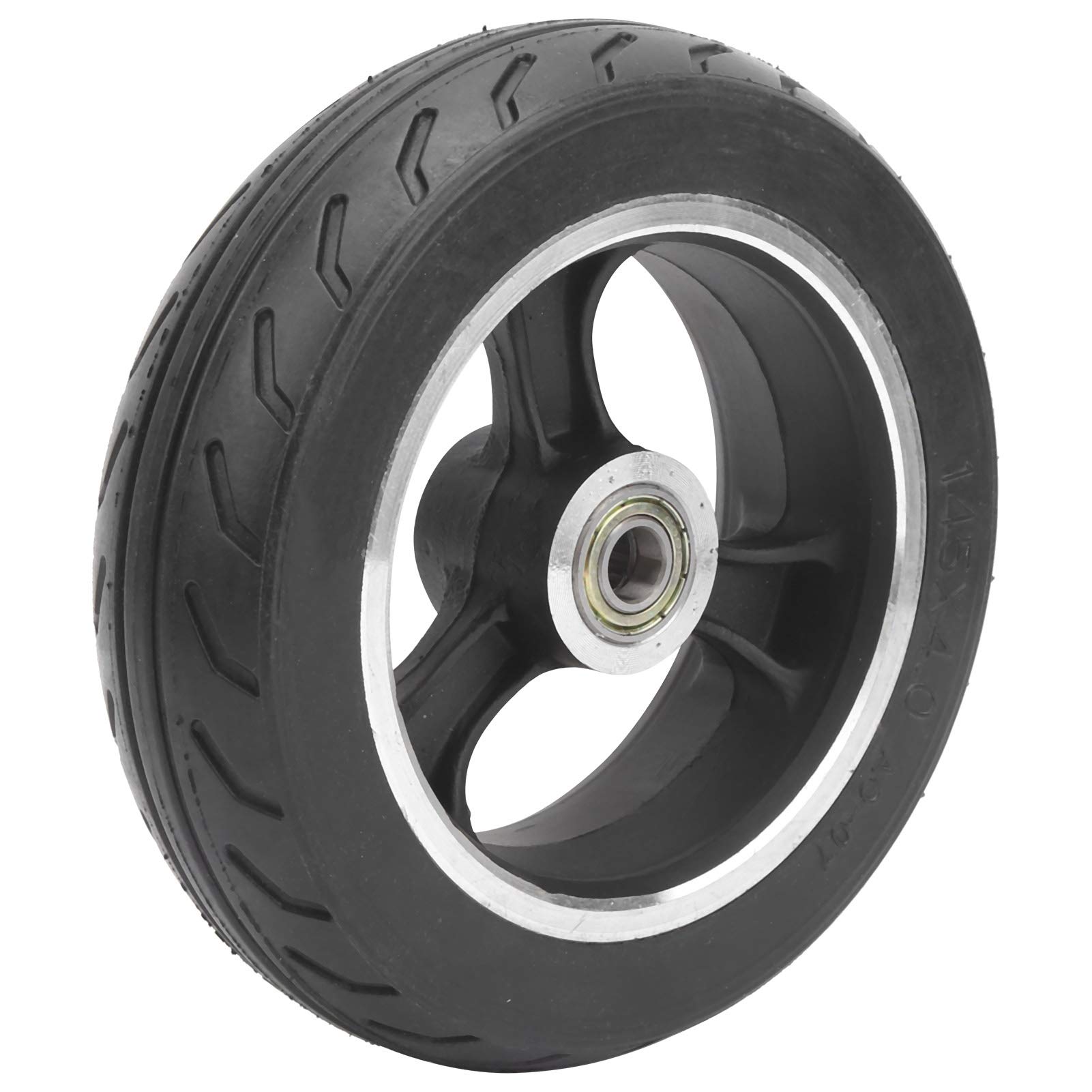 VGEBY 145x4.0 Solid Scooter Wheel - Flat Free Explosion-Proof Rubber Tire for Electric Scooters & E-Cars | Perfect for Commuting, Urban Travel & Outdoor Adventures