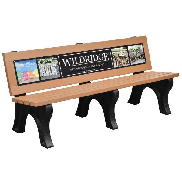 Heritage Ad Bench - Durable Wooden Outdoor Bench for Garden, Patio, and Park - Perfect for Relaxing and Decorating Your Outdoor Space