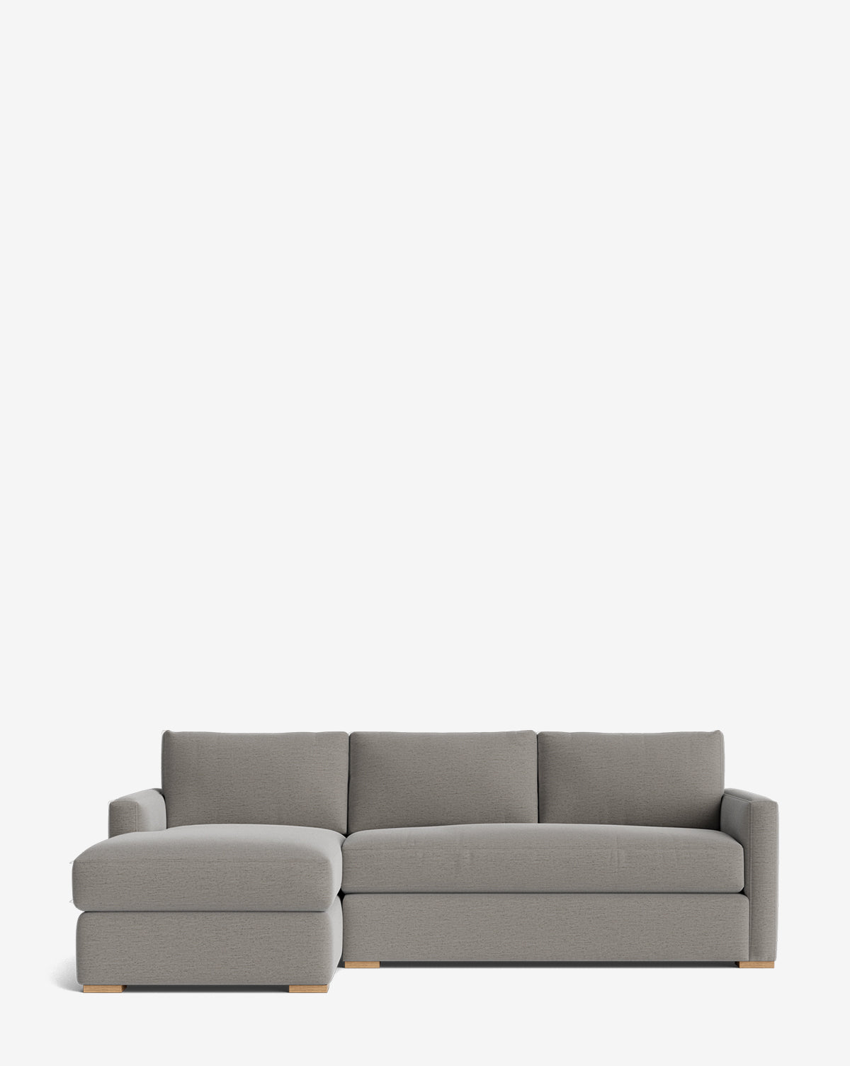 Luxury Macy Upholstered Chaise Sectional Sofa - 101