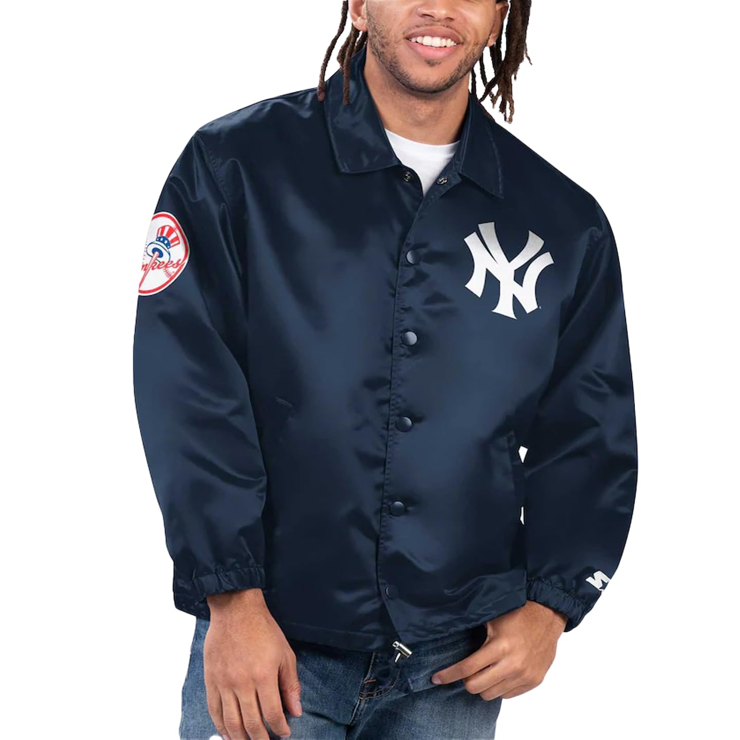 New York Yankees Varsity Bomber Jacket for Men | MLB Baseball Letterman Jacket | Yankees Team Apparel for Fans | Perfect for Game Day & Casual Wear