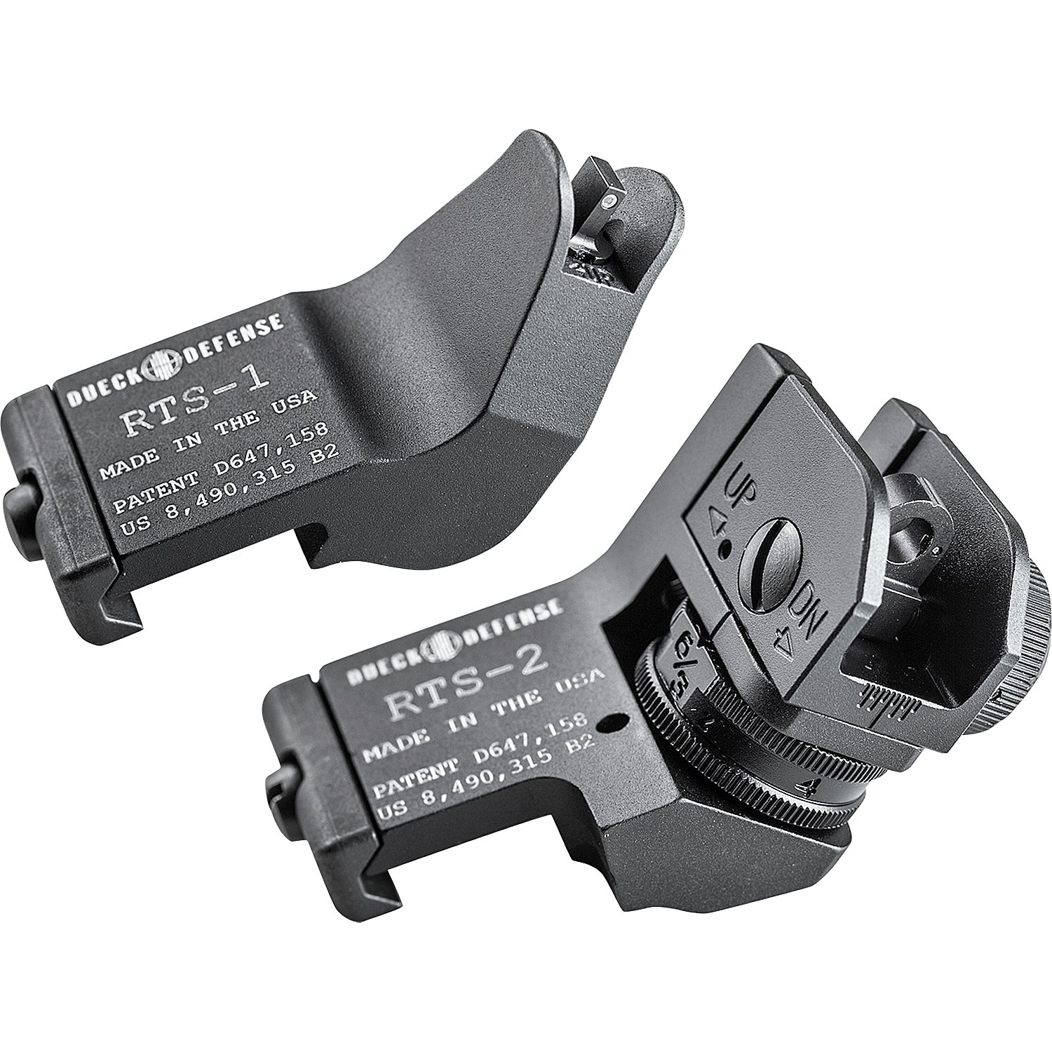 SureFire DD RTS Tritium Rapid Transition Sights - High-Quality USA-Made Rifle Sights for Tactical & Home Defense Use