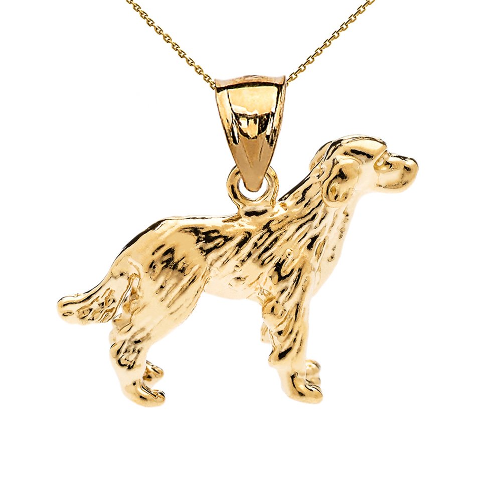 14K Solid Yellow Gold Labrador Charm Pendant Necklace for Women - Perfect Gift for Dog Lovers, Birthday, Anniversary & Everyday Wear