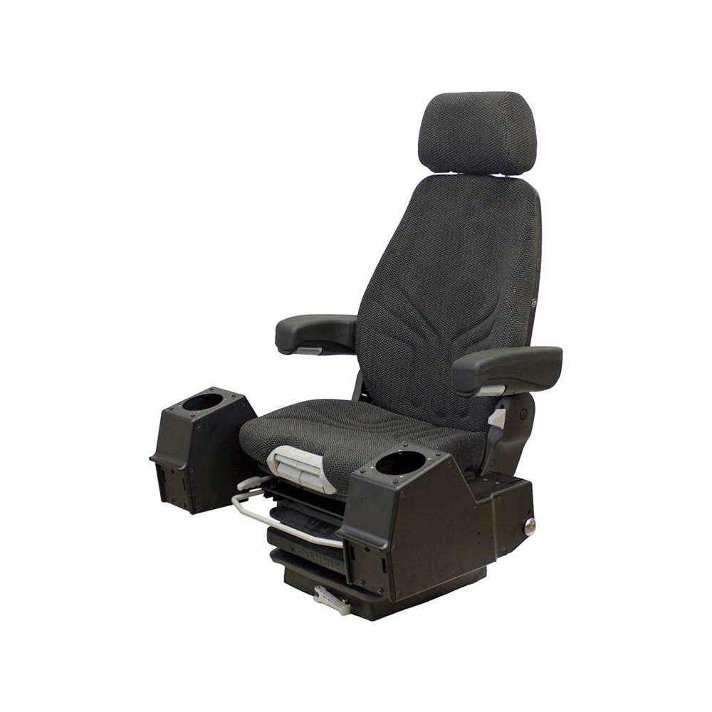 RAParts KM 1250 Universal Professional Seat with Mechanical Suspension & Pods - Heavy Duty Tractor & Construction Equipment Replacement for Comfortable Long-Hour Operation