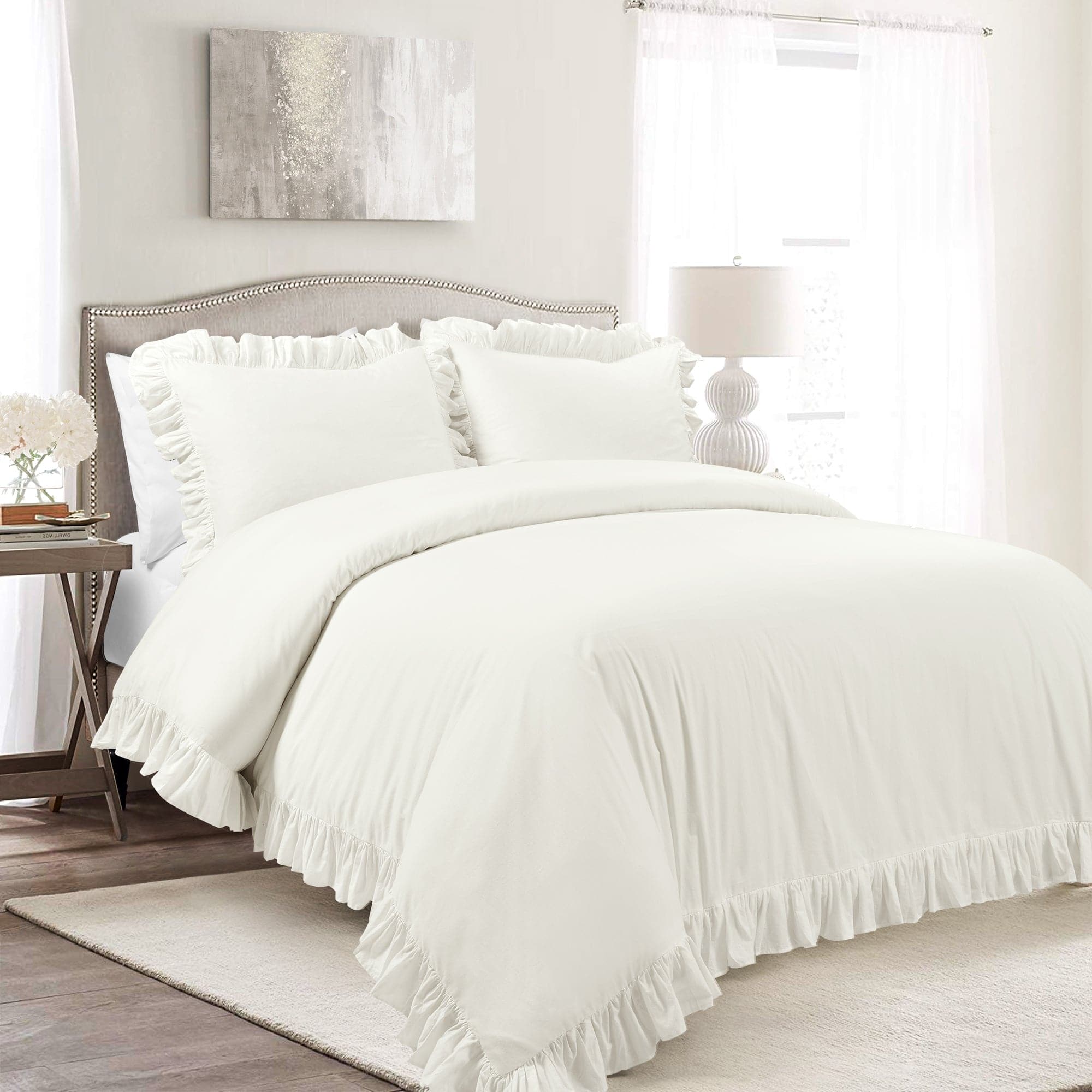 Premium 100% Cotton Duvet Cover Set - Soft & Breathable Bedding - Queen/King Size - Perfect for Master Bedroom, Guest Room & Hotel Use