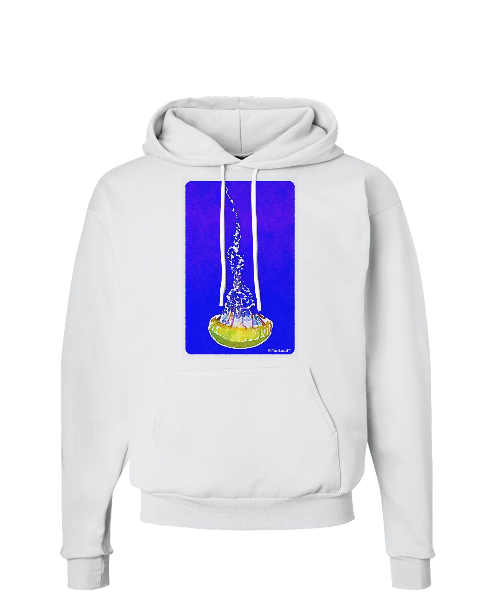 TooLoud Solo Jellyfish Watercolor Hoodie Sweatshirt - Trendy Unisex Pullover with Artistic Marine Design | Perfect for Streetwear, Casual Outfits & Music Festivals
