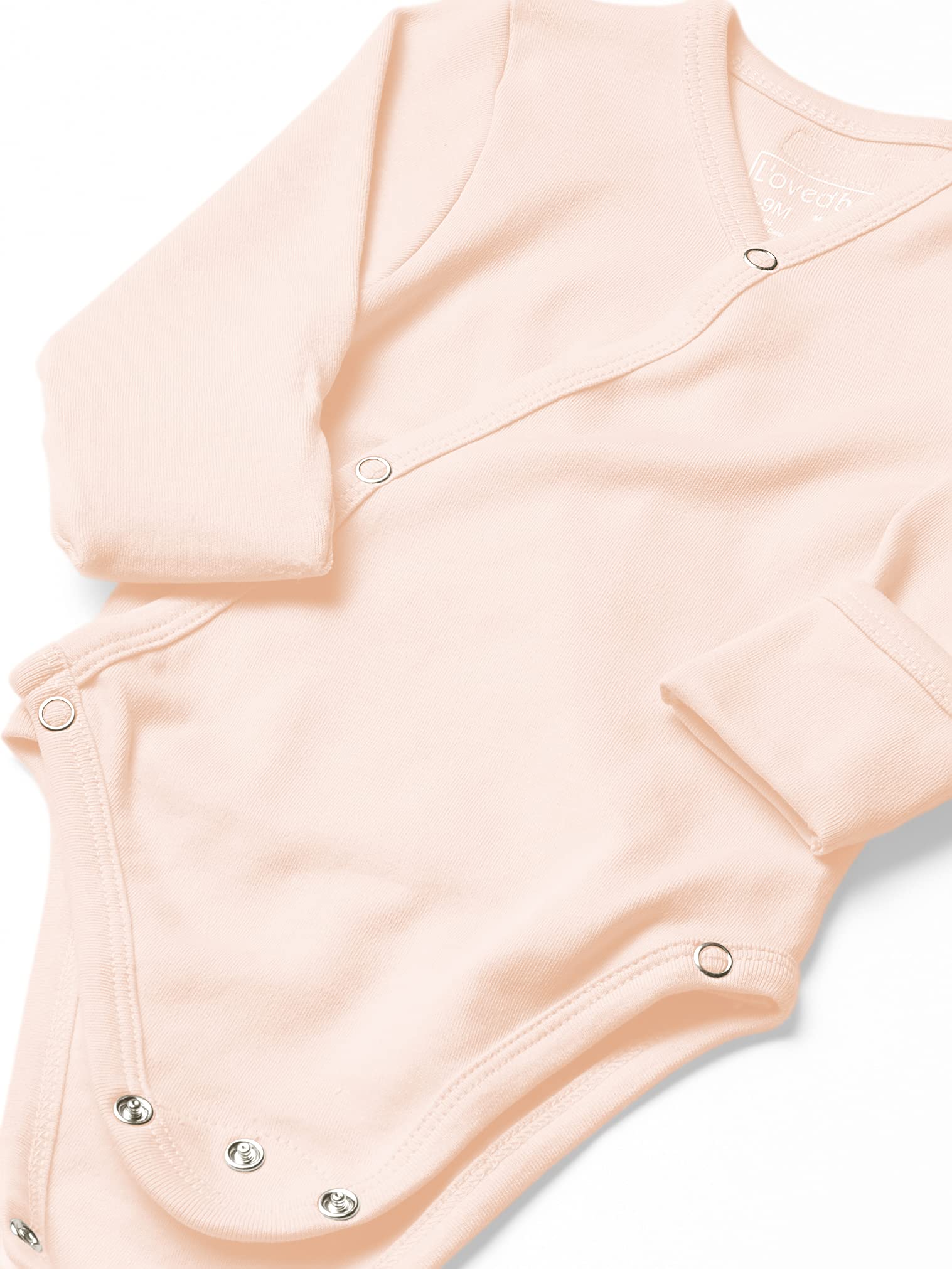 L'ovedbaby Organic Cotton Baby Kimono Bodysuit - Soft Unisex Newborn Onesie for Comfortable Sleep & Play | Perfect for Baby Showers, Photo Shoots & Everyday Wear