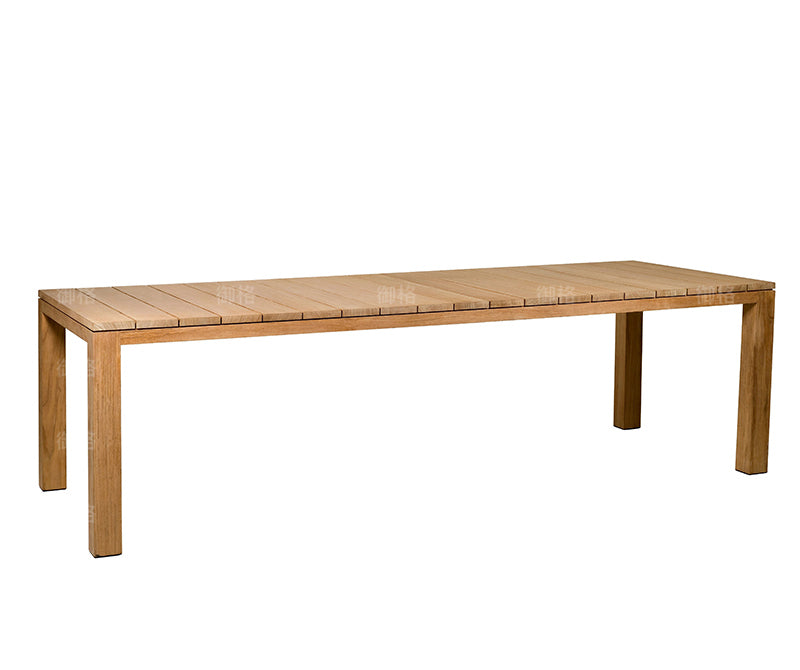 Premium Teak Wood Dining Table and Chairs Set - Outdoor Patio Furniture for Garden, Backyard, and Restaurant Use