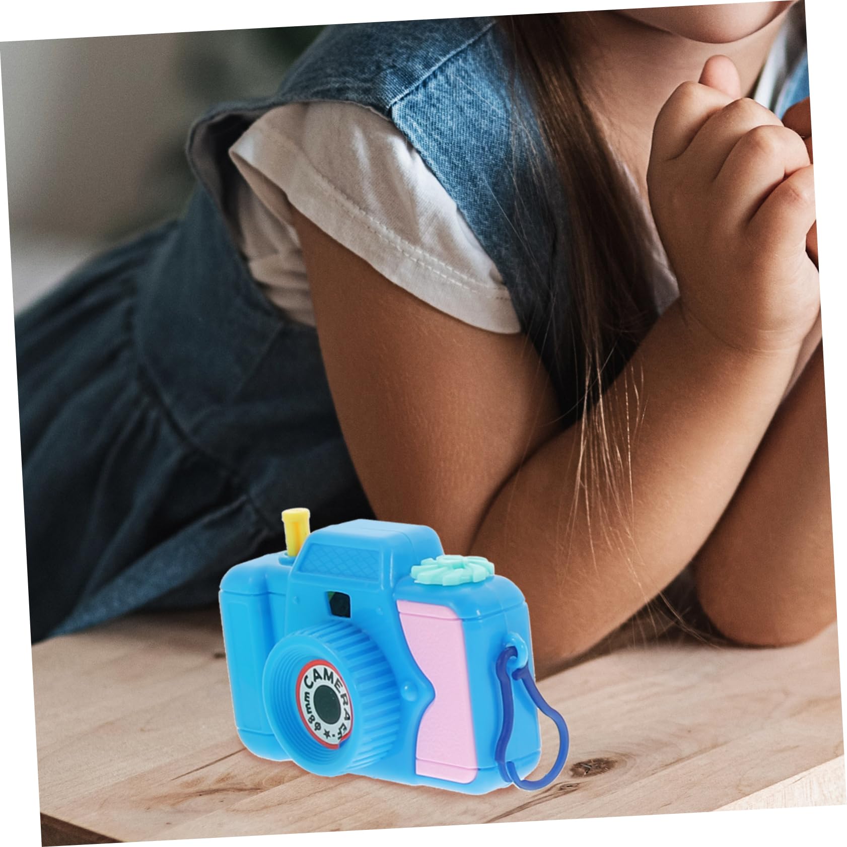 BCOATH 10-Piece Kids Pretend Play Camera Toy Set - Mini Projection Camera with Room Decor for Children's Imaginative Play | Perfect for Birthday Gifts & Role-Playing Games