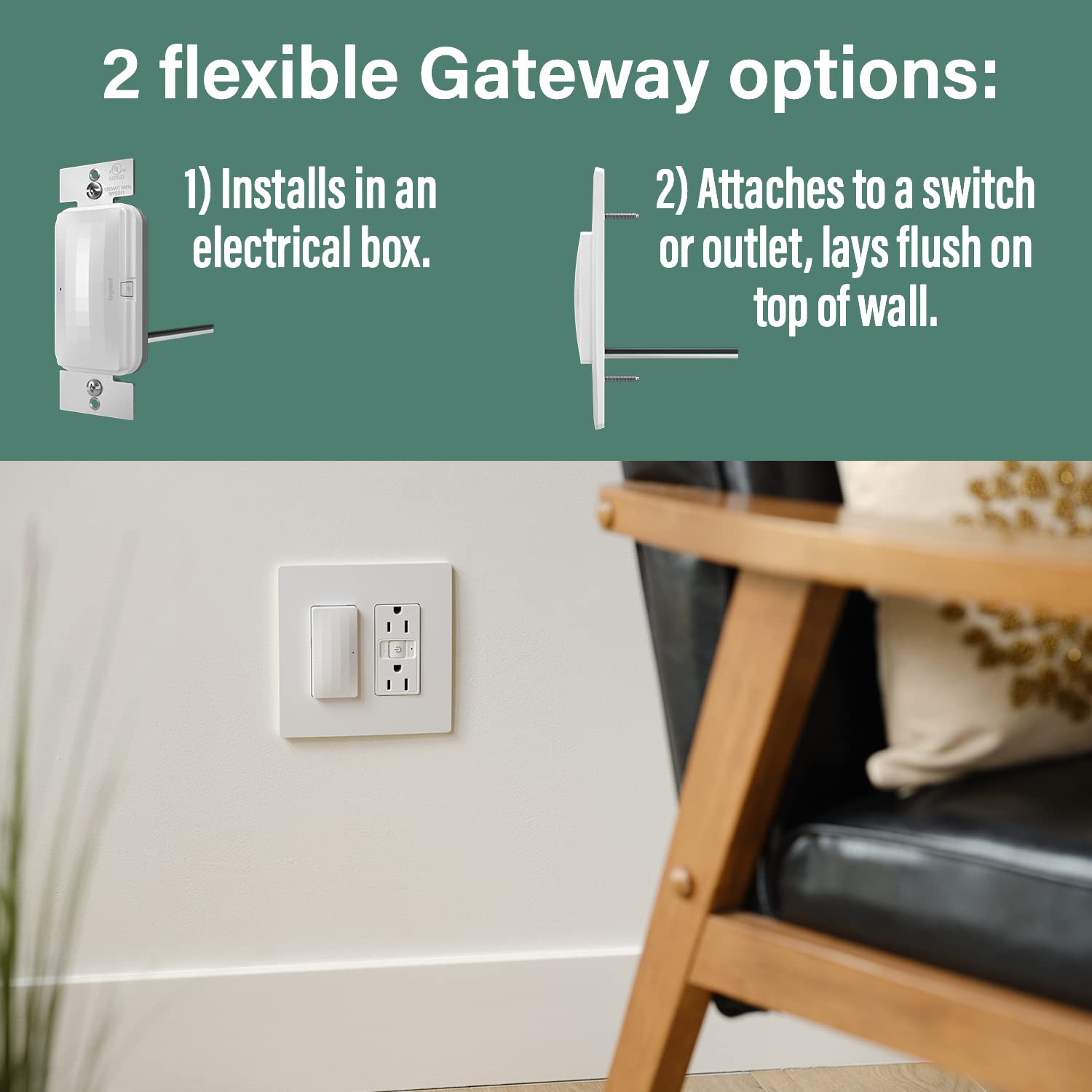 Legrand Radiant WNRH10KITLA Smart Light Switch with Netatmo Starter Kit - Tamper Resistant, Works with Alexa, Google Assistant & Apple HomeKit - Light Almond (1-Pack) - Perfect for Smart Home Automation & Voice Control