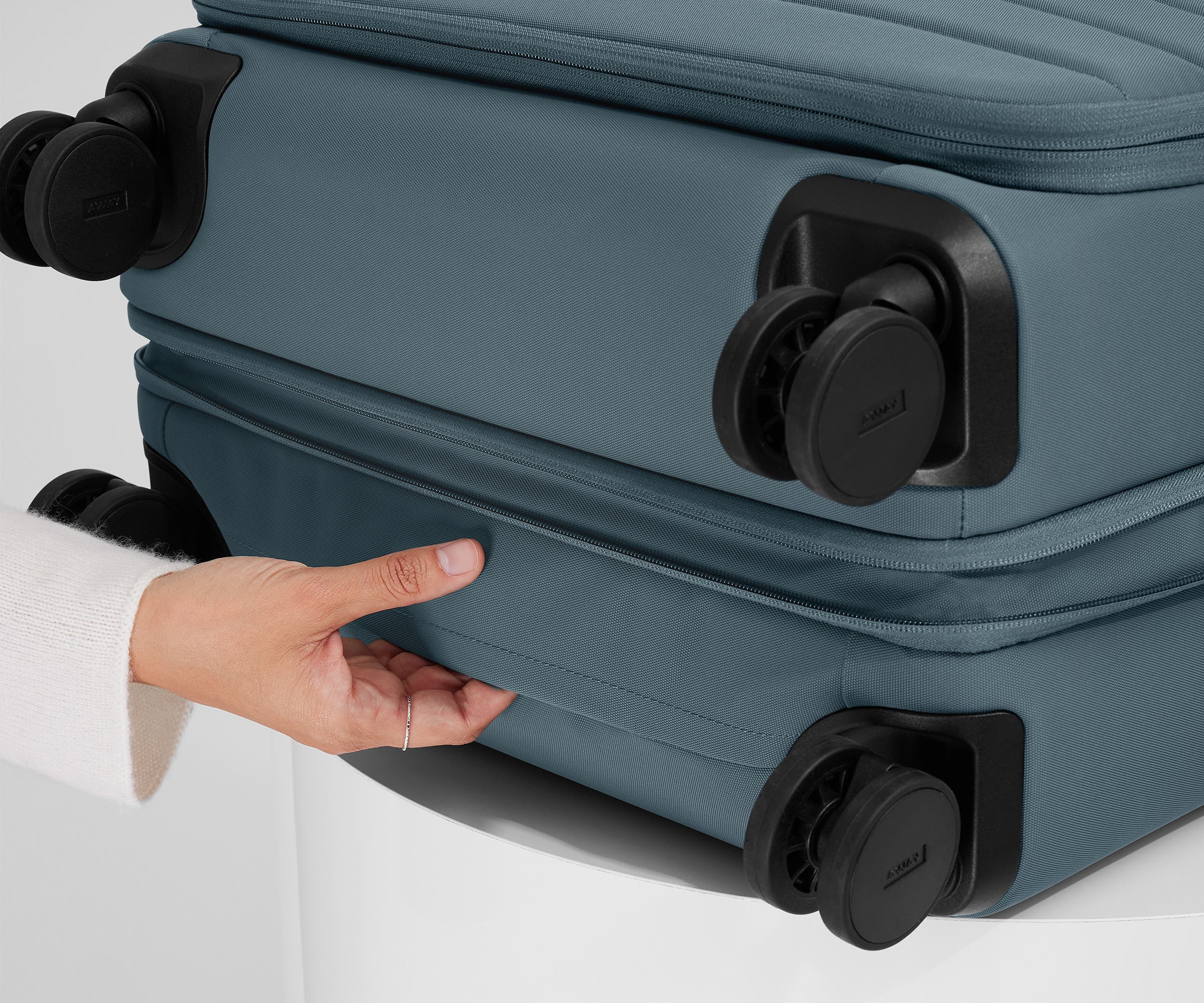 Premium Softside Medium Luggage in Coast Blue - Lightweight & Durable Suitcase for Travel, Business Trips & Weekend Getaways