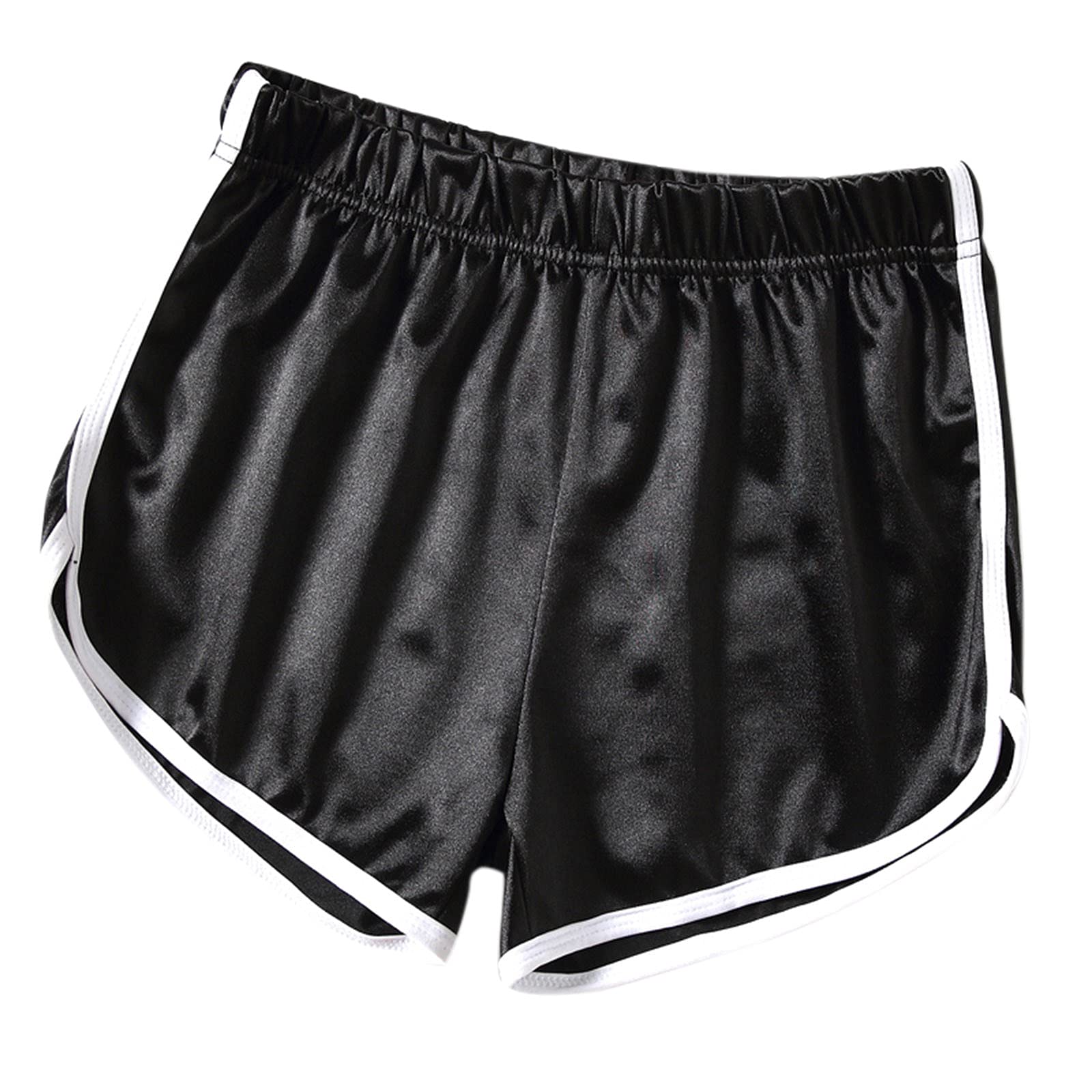 Women's Workout Shorts - Black Athletic Shorts for Cycling, Hiking, Sports & Beach | Comfortable Fitness & Yoga Shorts for Active Lifestyle