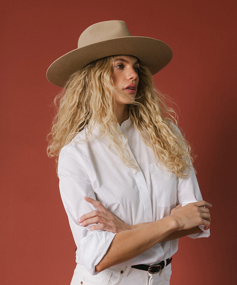Stylish Wesley Wide Brim Fedora Hat for Men & Women - Fashionable Sun Hat for Outdoor Activities, Beach, and Summer Vacations