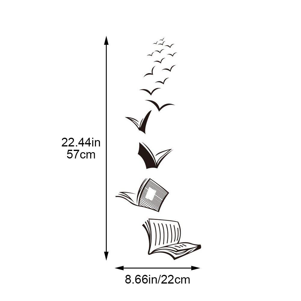 Vepoty Open Book Wall Decal - Removable Vinyl Wall Sticker for School, Classroom, Library & Home Decor - Perfect for Kids' Rooms, Study Areas & Reading Nooks