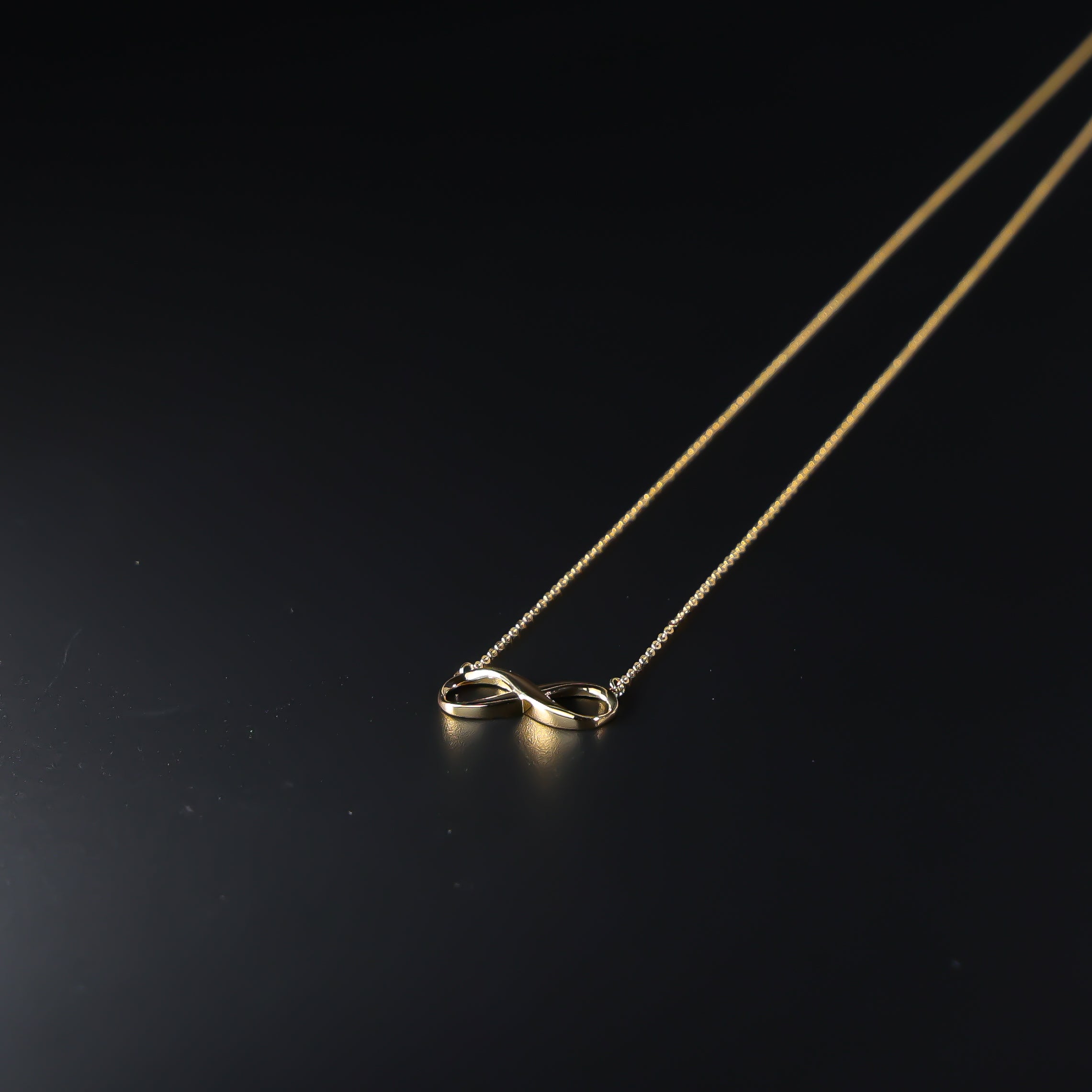 Elegant 14K Gold Infinity Necklace for Women - Model NK0211 - Perfect for Valentine's Day, Anniversary & Everyday Wear