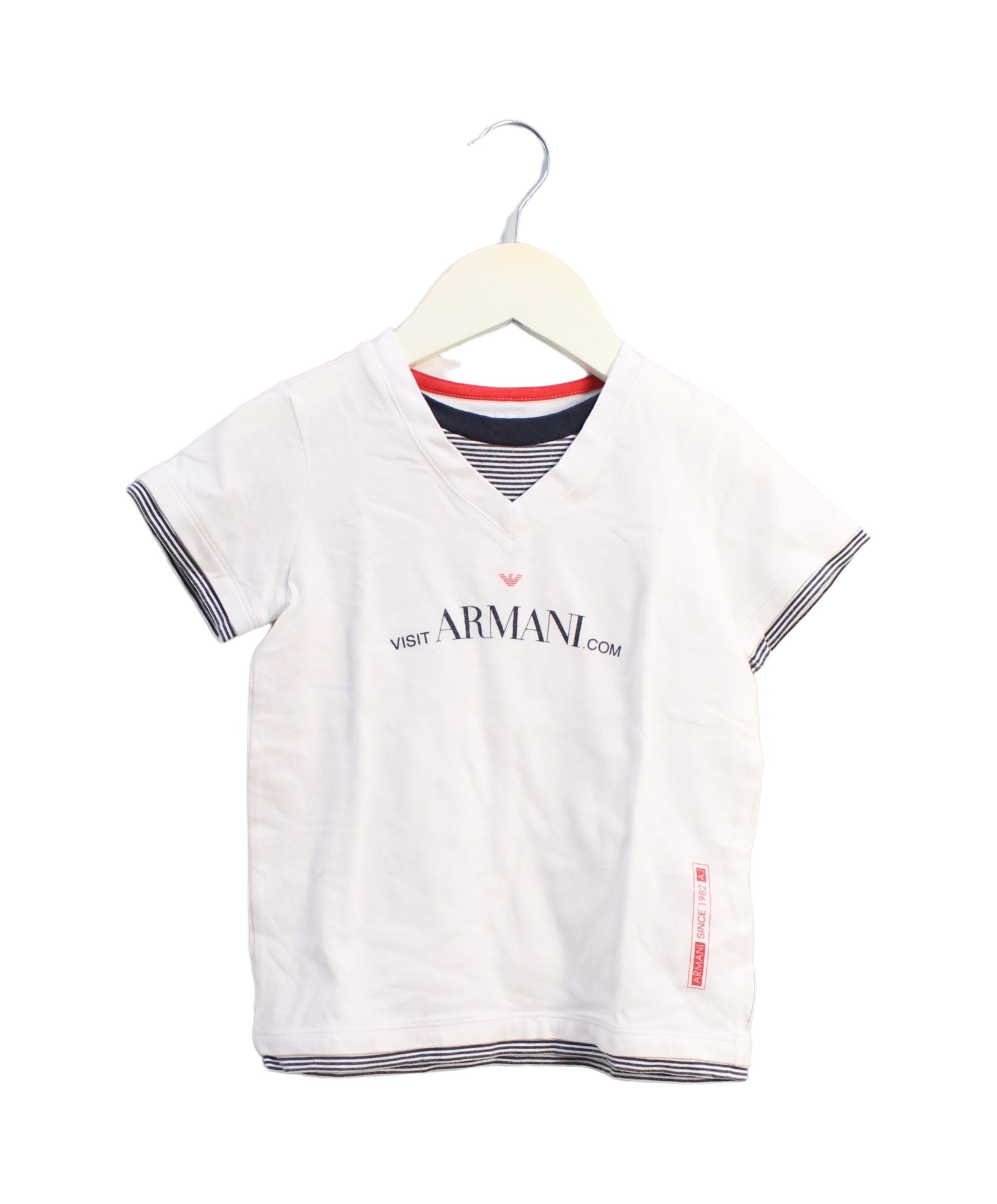 Armani Kids T-Shirt for Boys 4T (106cm) - Soft Cotton Casual Tee for Playdates, School & Everyday Wear
