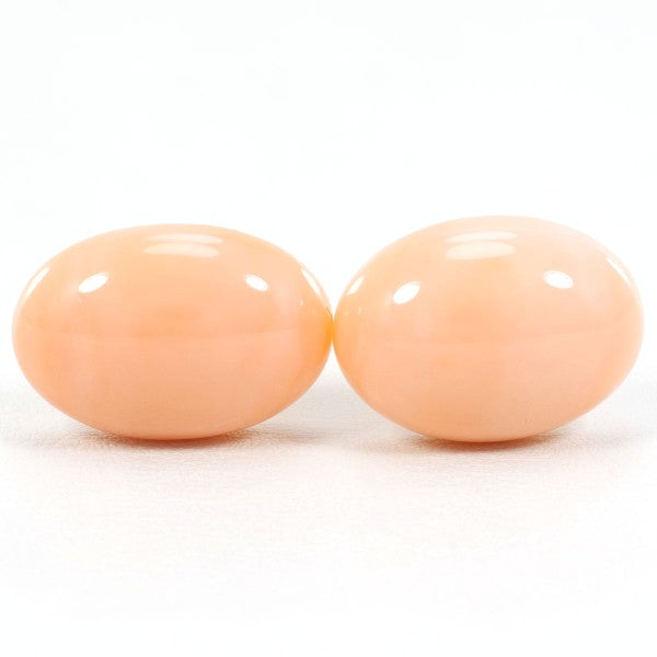 18K Yellow Gold Coral Cufflinks for Men - Luxury Wedding & Formal Dress Jewelry Accessories - Perfect for Business Meetings, Prom, and Special Occasions