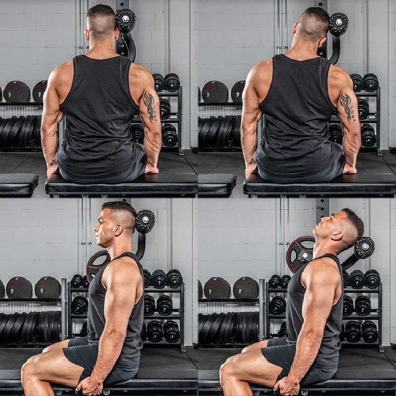 Squat Rack with Neck Trainer - Adjustable Home Gym Equipment for Strength Training & Neck Muscle Rehabilitation - Perfect for Home Workouts, CrossFit, and Physical Therapy